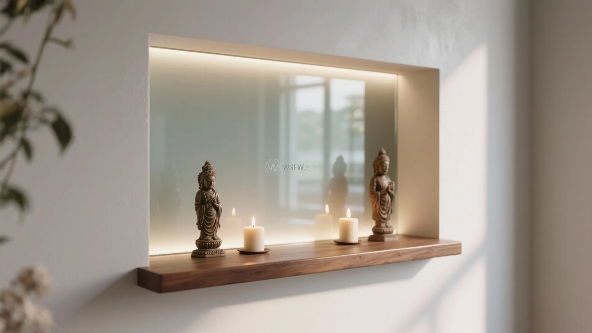 Glass-Backed Niche Altar