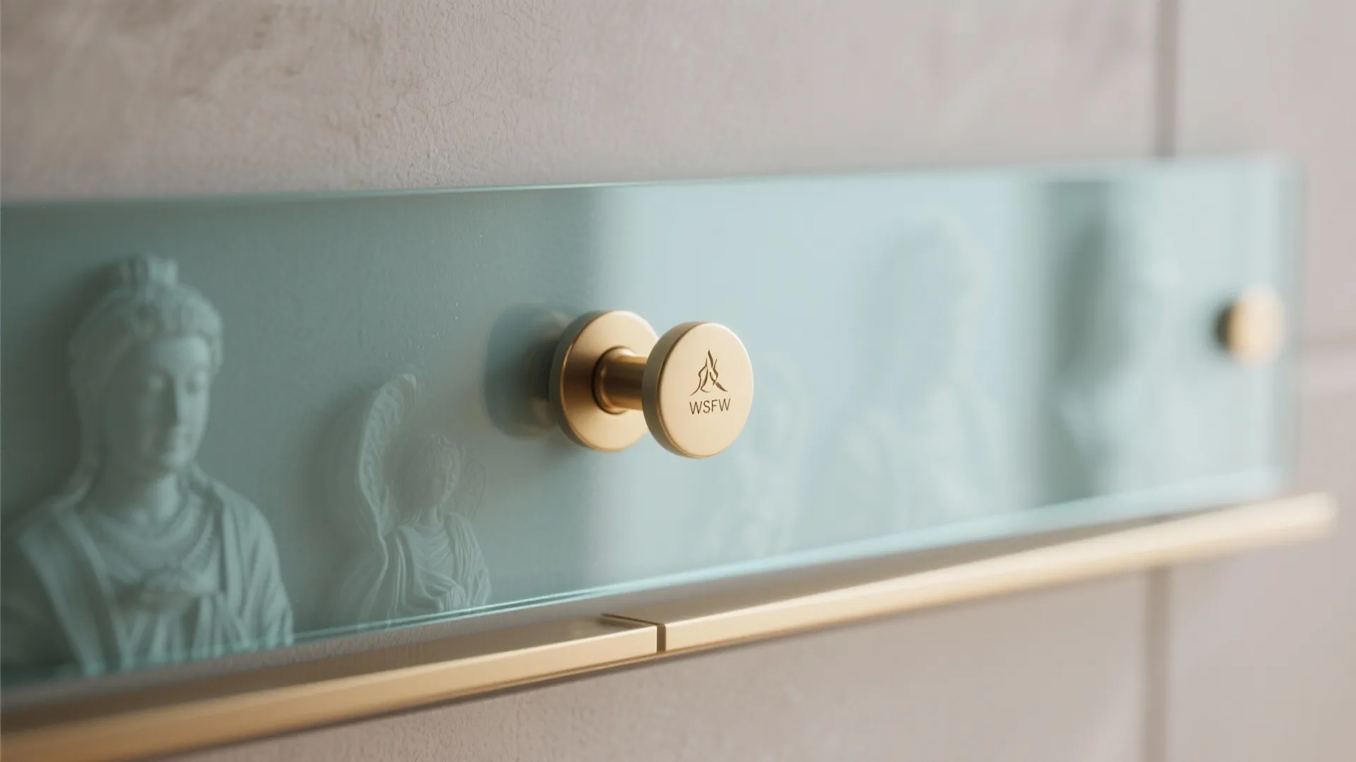 Glass-backed niche for light and serenity