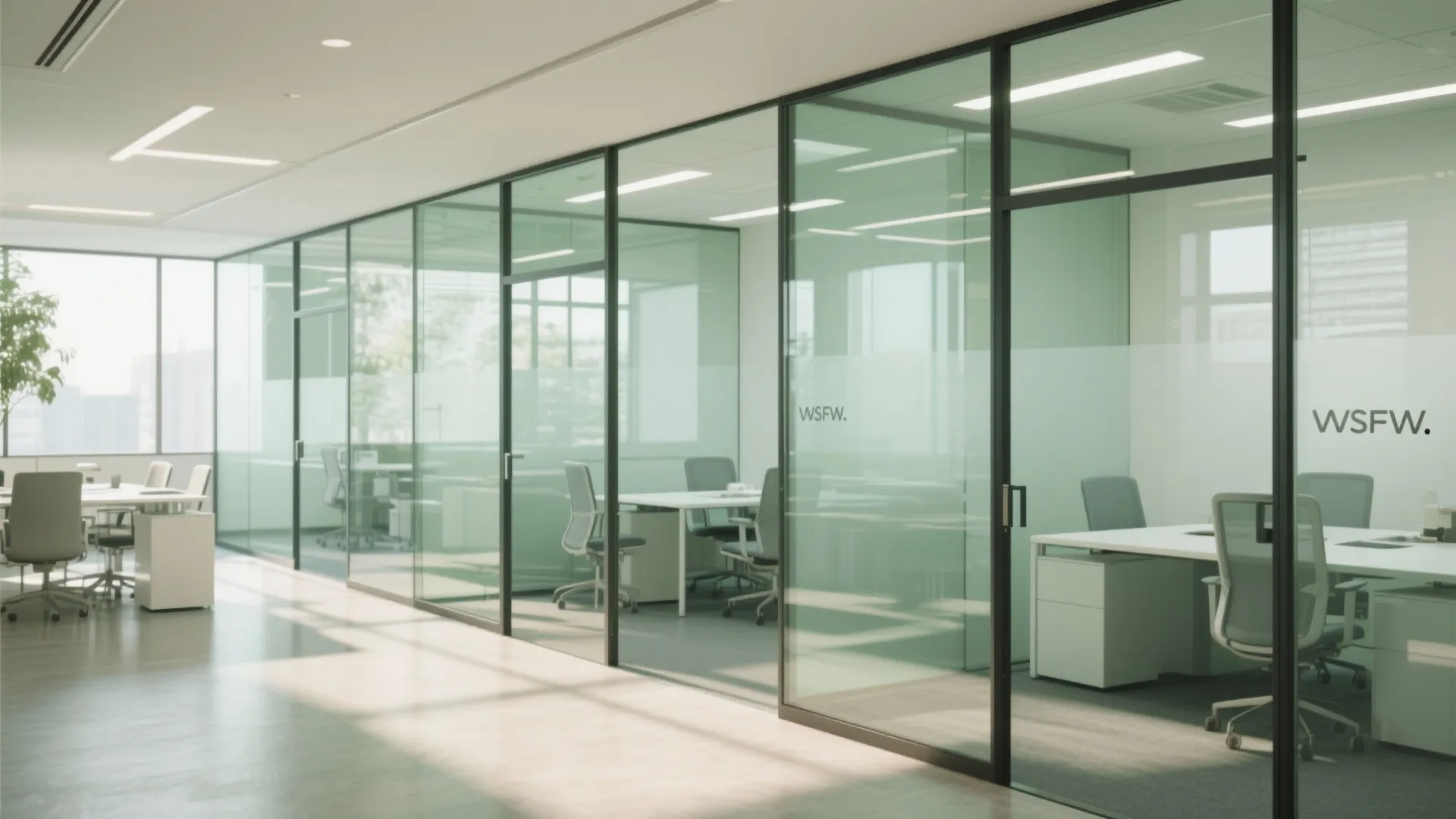 1. Glass Partitions