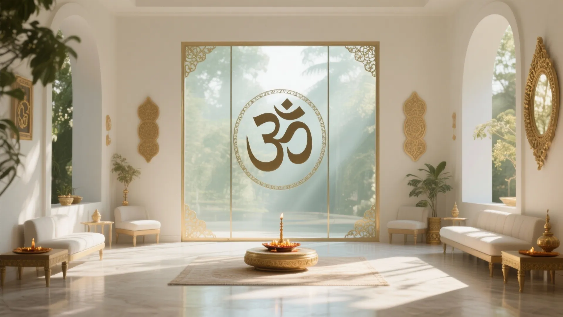 4. Etched Glass Om Jali