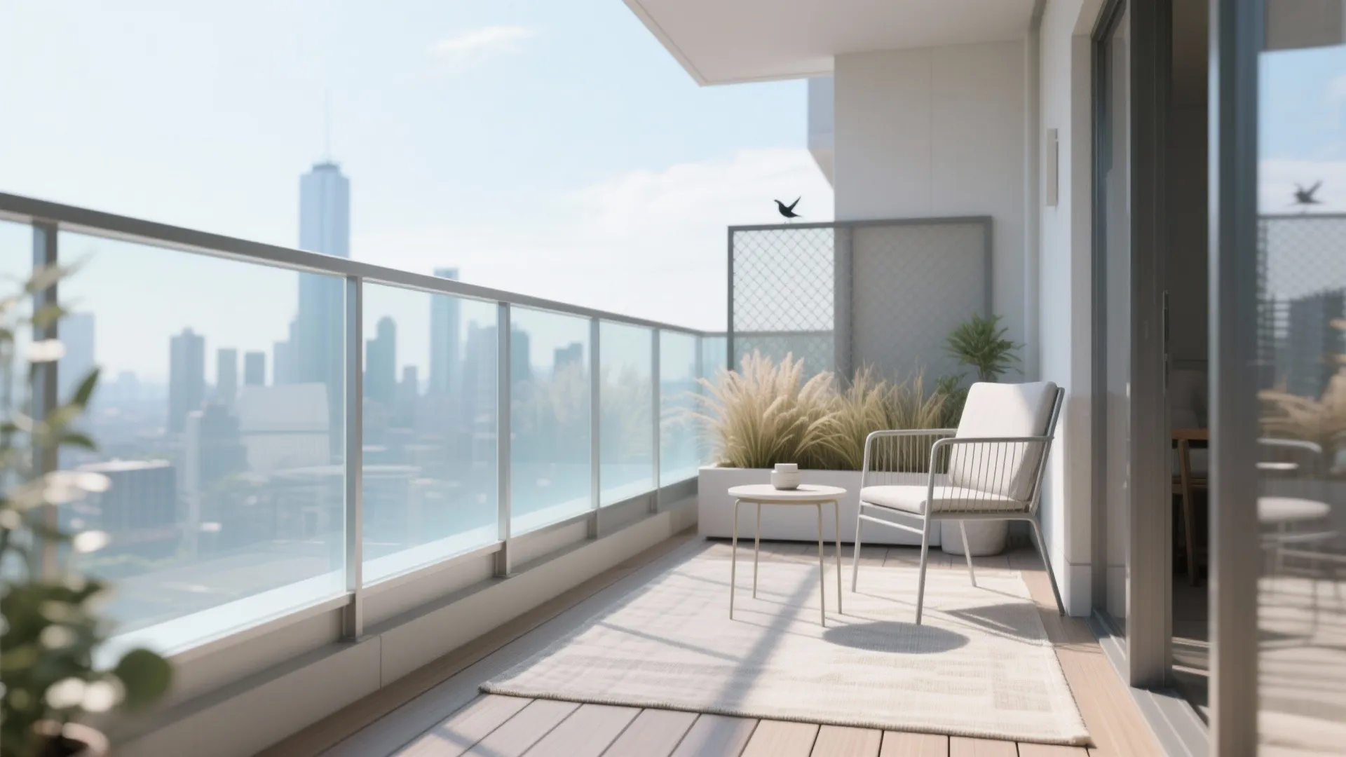 Glass Balustrades and Light Surfaces for Openness