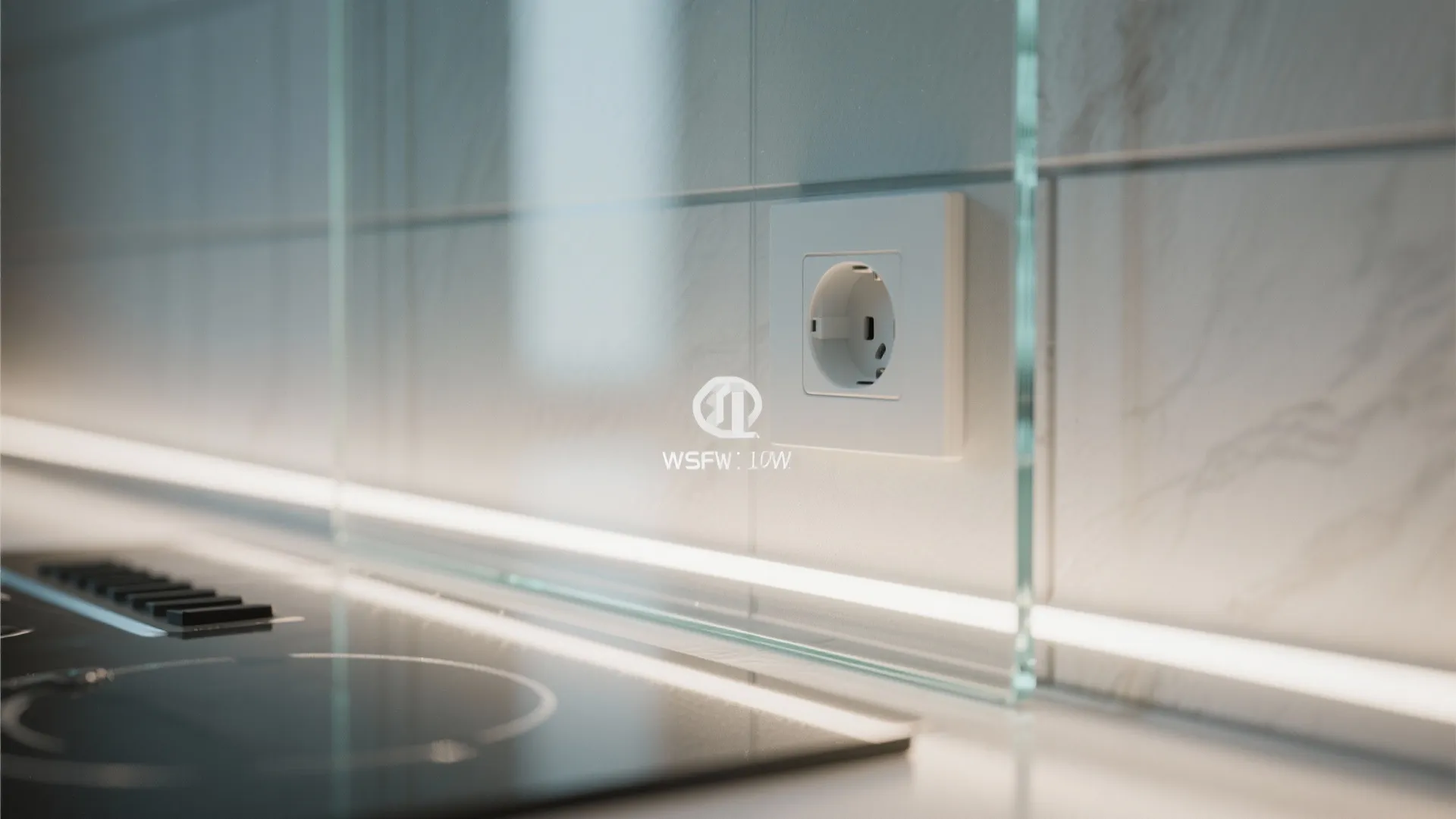 Glass Backsplash for Light and Depth