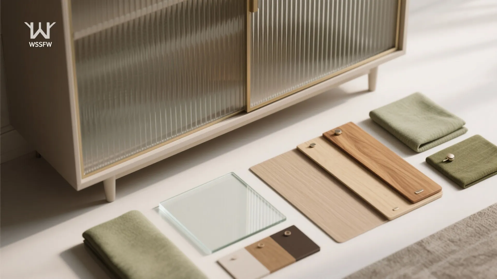 Glass-Front Almirah to Lighten Visual Weight