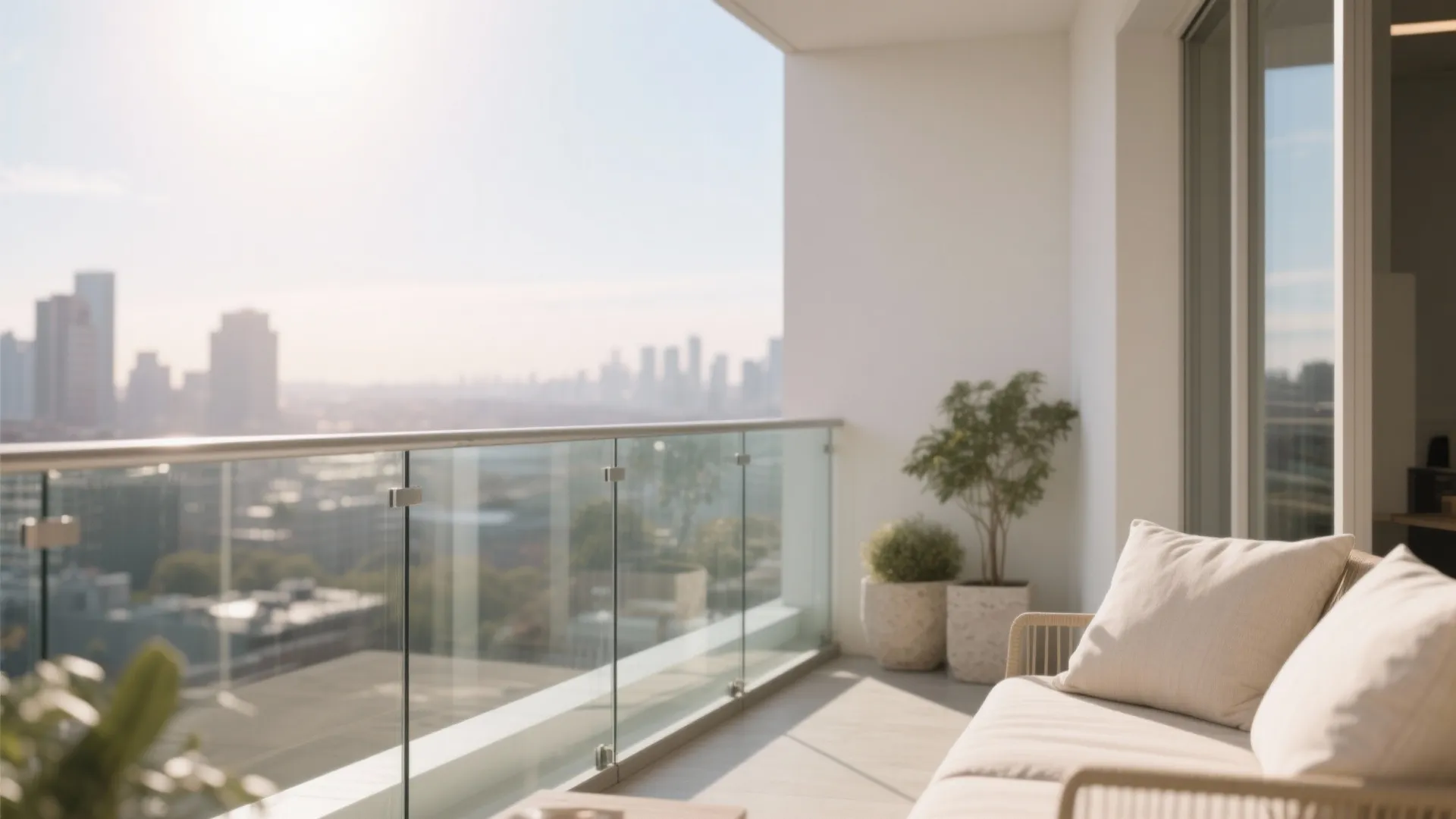 Glass Balustrade and Pale Palette for Openness