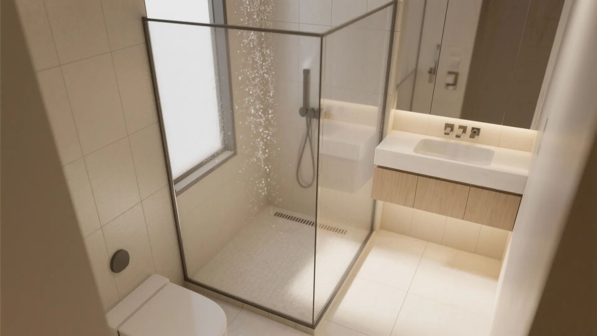 1. Keep it open with a single glass panel