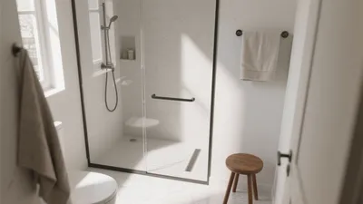 Modern Bathroom with Frameless Glass Shower