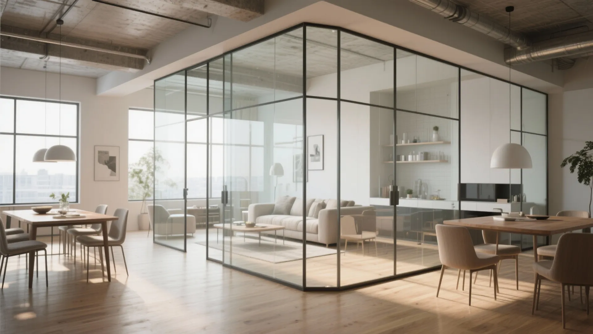 Glass Panels for Light Flow