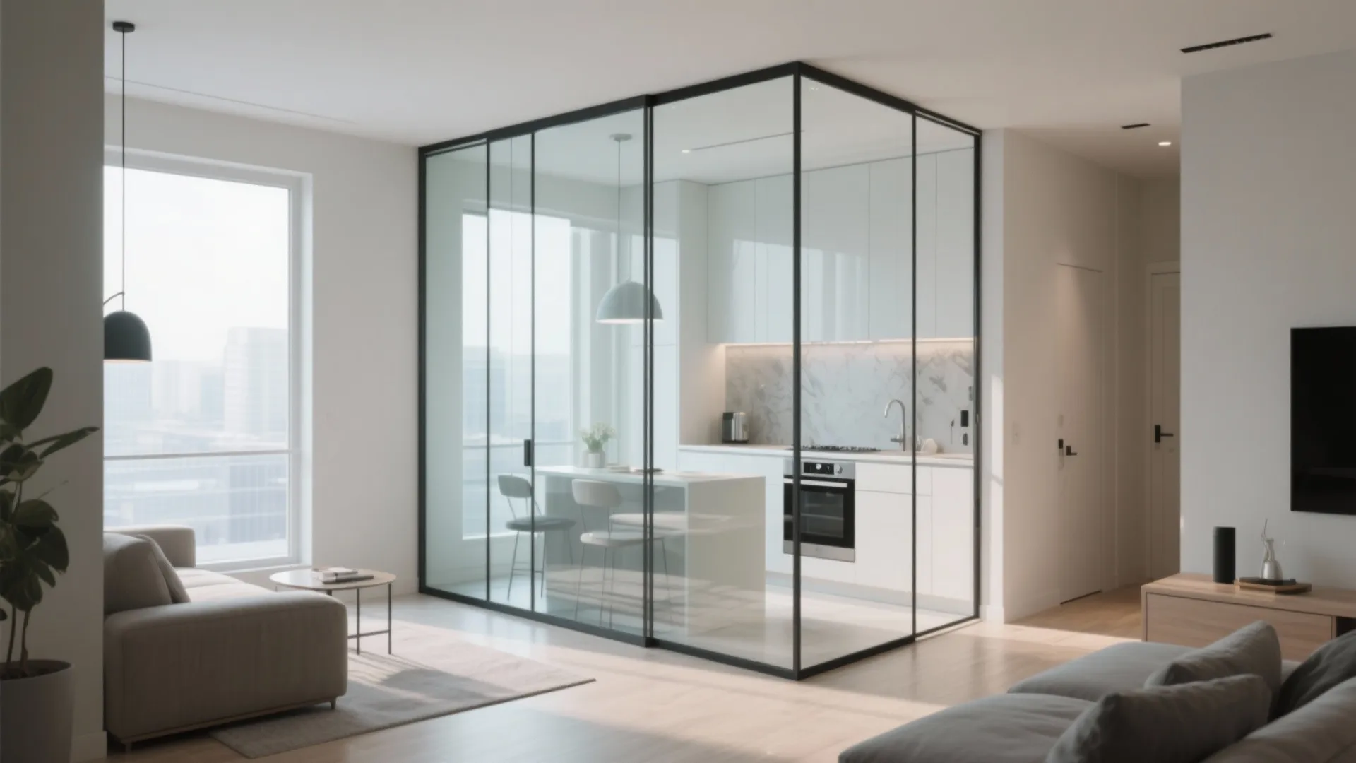 Glass panels for openness