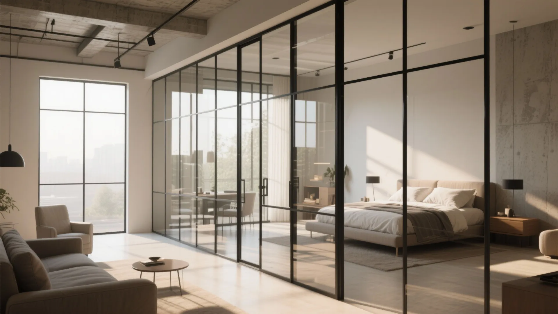 Glass Panels with Minimal Frames