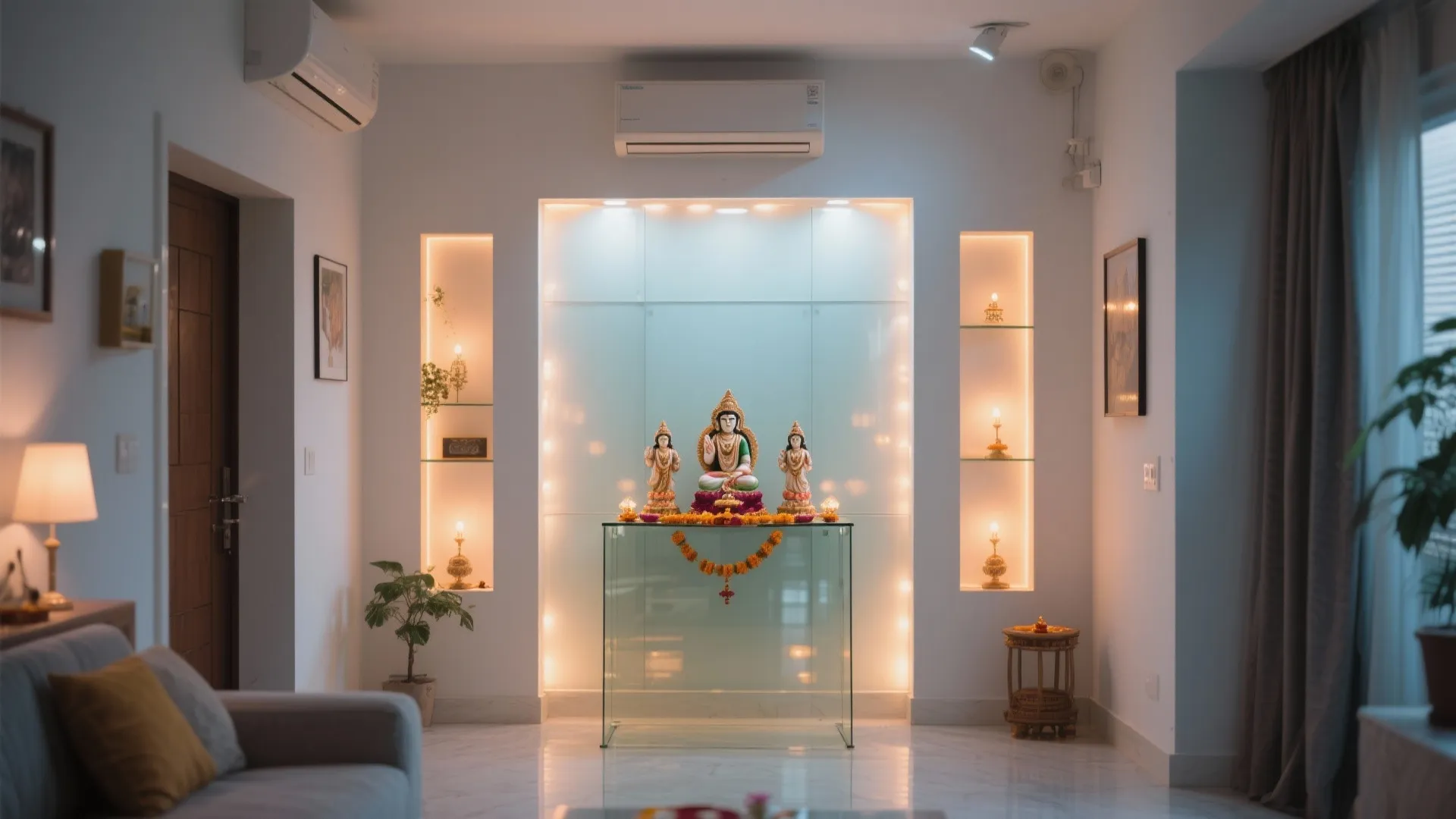 Glass-Panel Backdrop