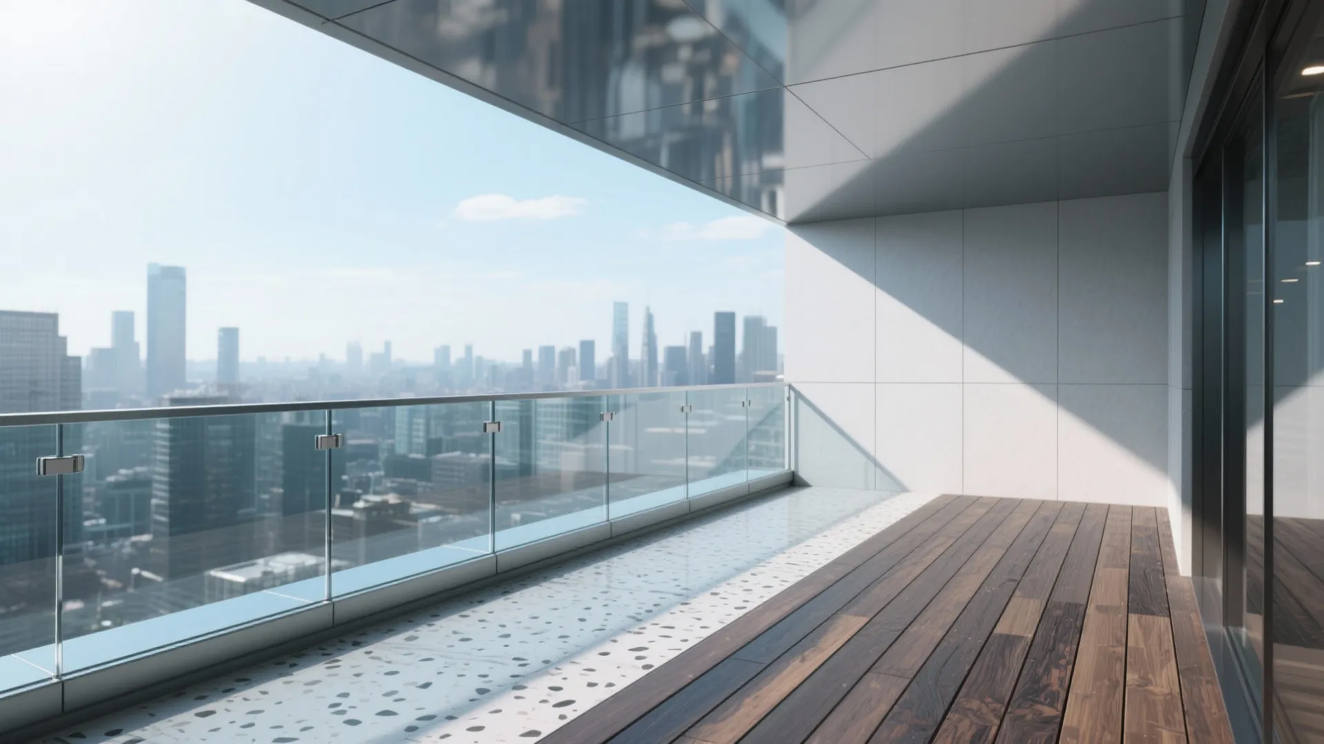 Glass Parapet for Seamless Views