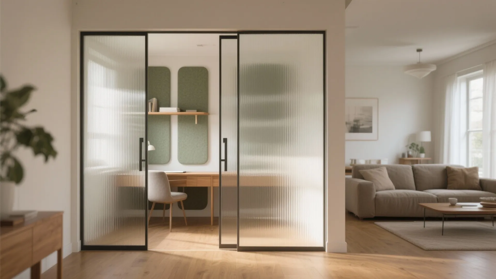 Glass partitions for light without the noise