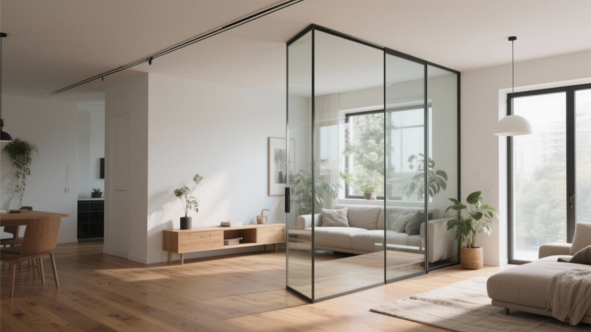 Living Room Feels Too Open Glass Partition Design Fix living-room-feels-too-open-glass-partition-design-fix