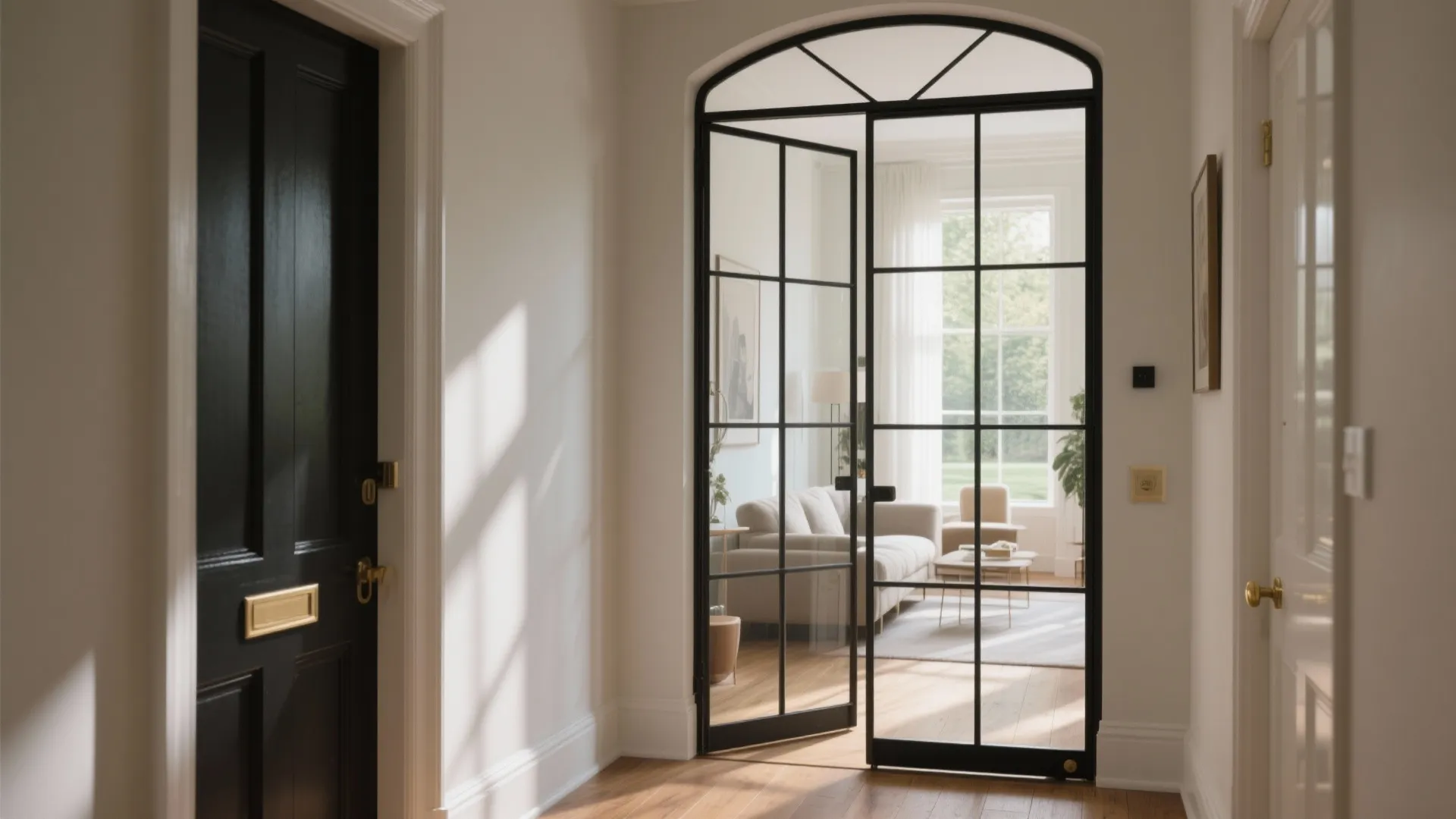 Framed Glass Partition (Crittall-style or Minimal)
