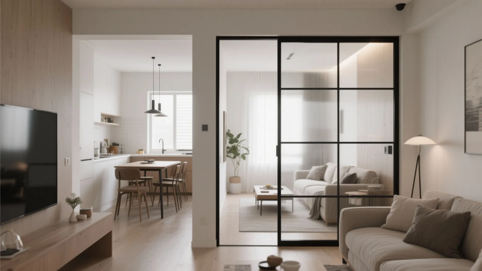 6. Glass Partition for Light and Separation