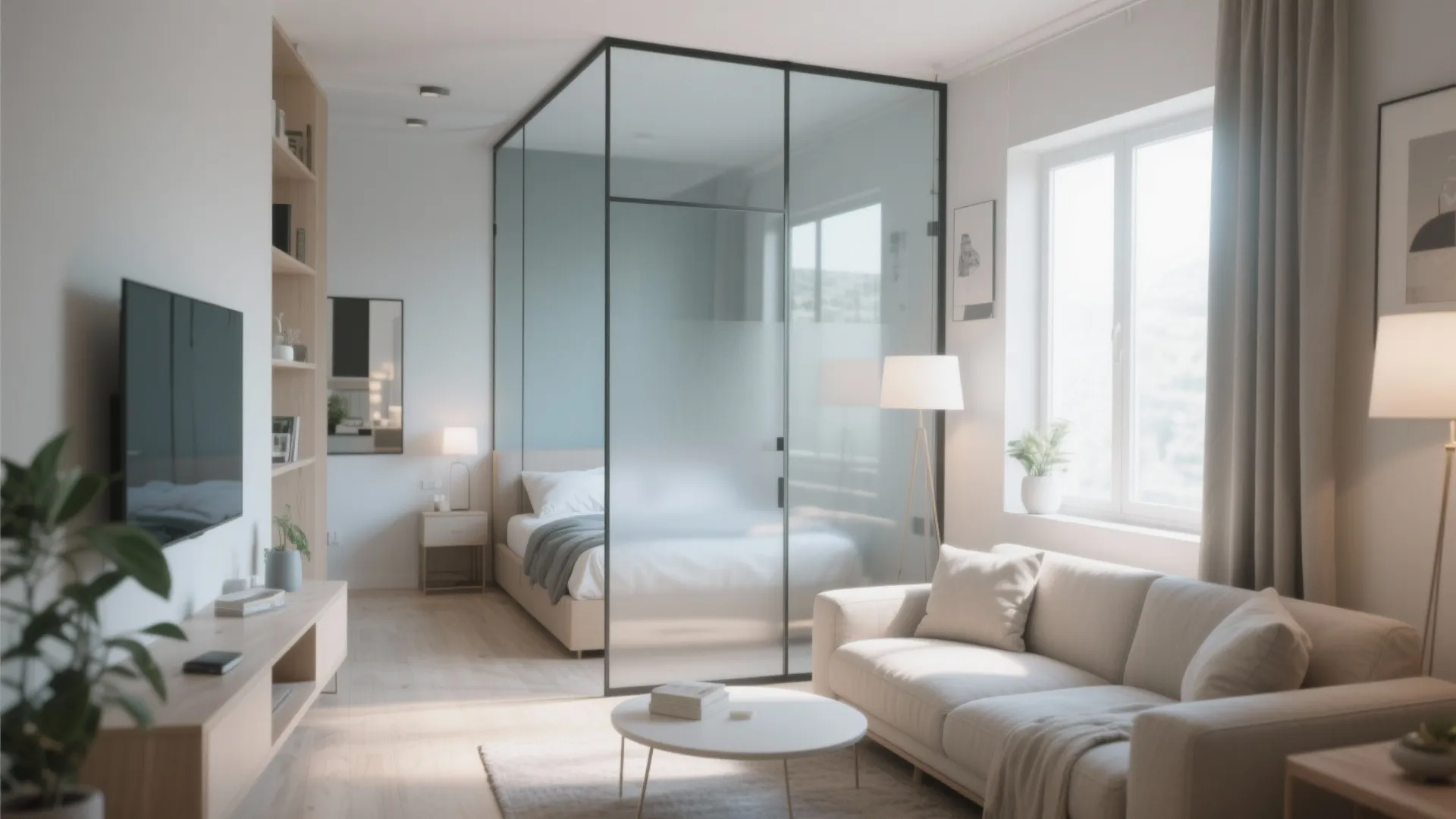 4. Glass Partitions for Zoning