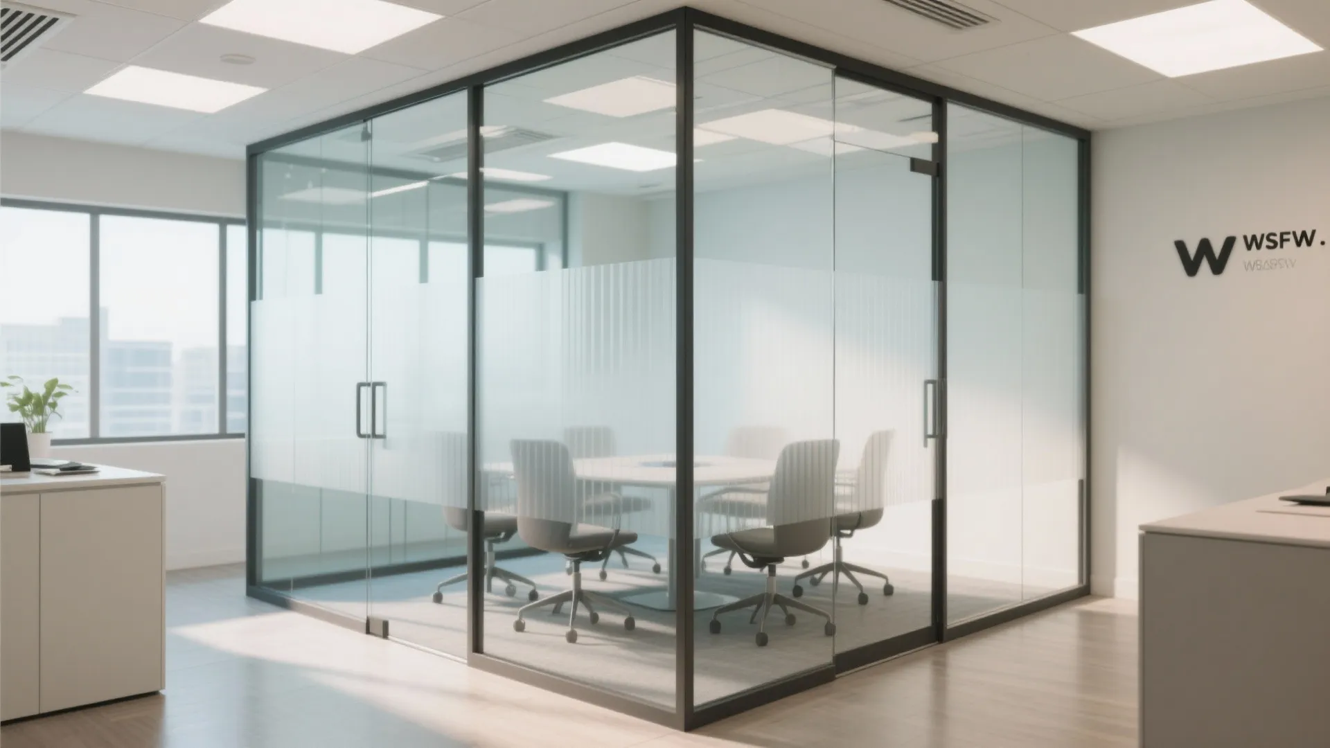 2. Glass Partitions for Openness