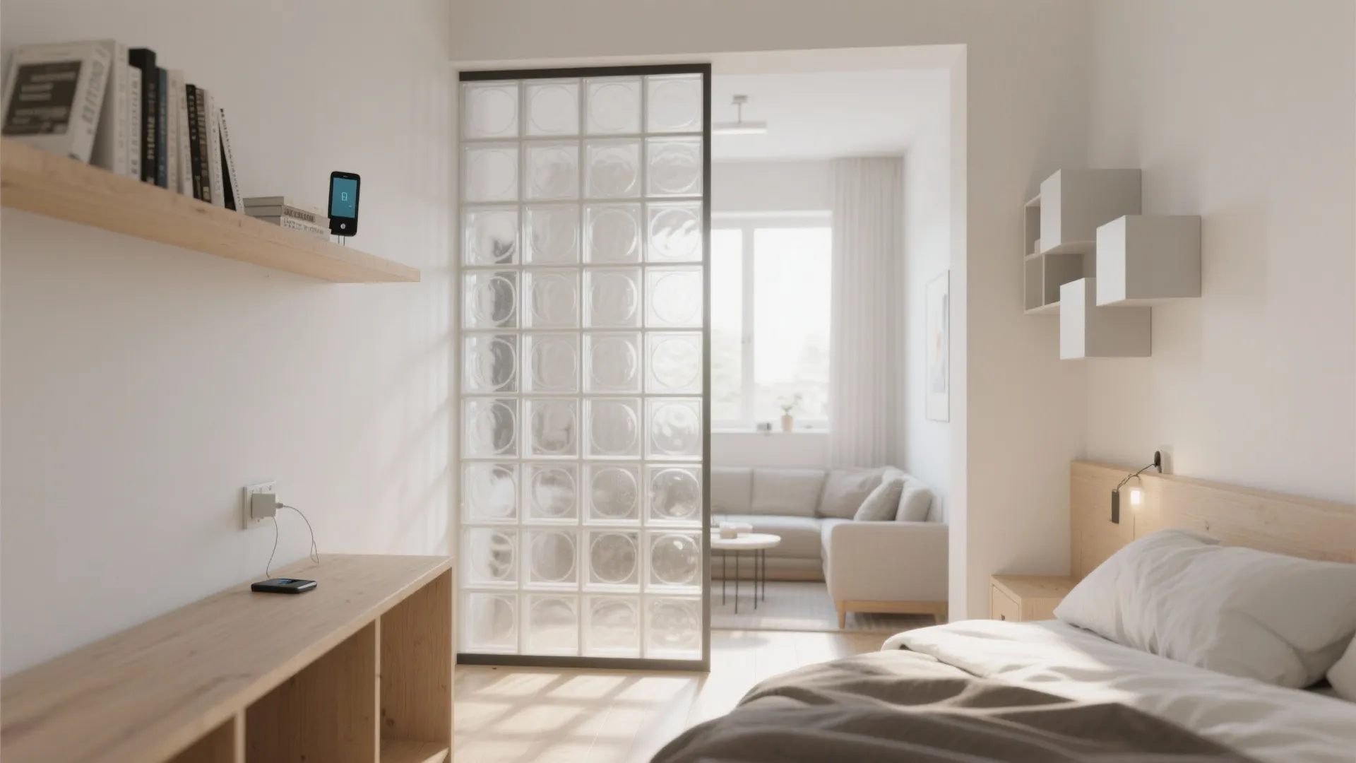 3. Light-Passing Partitions: Block Your View, Not Your Sunlight