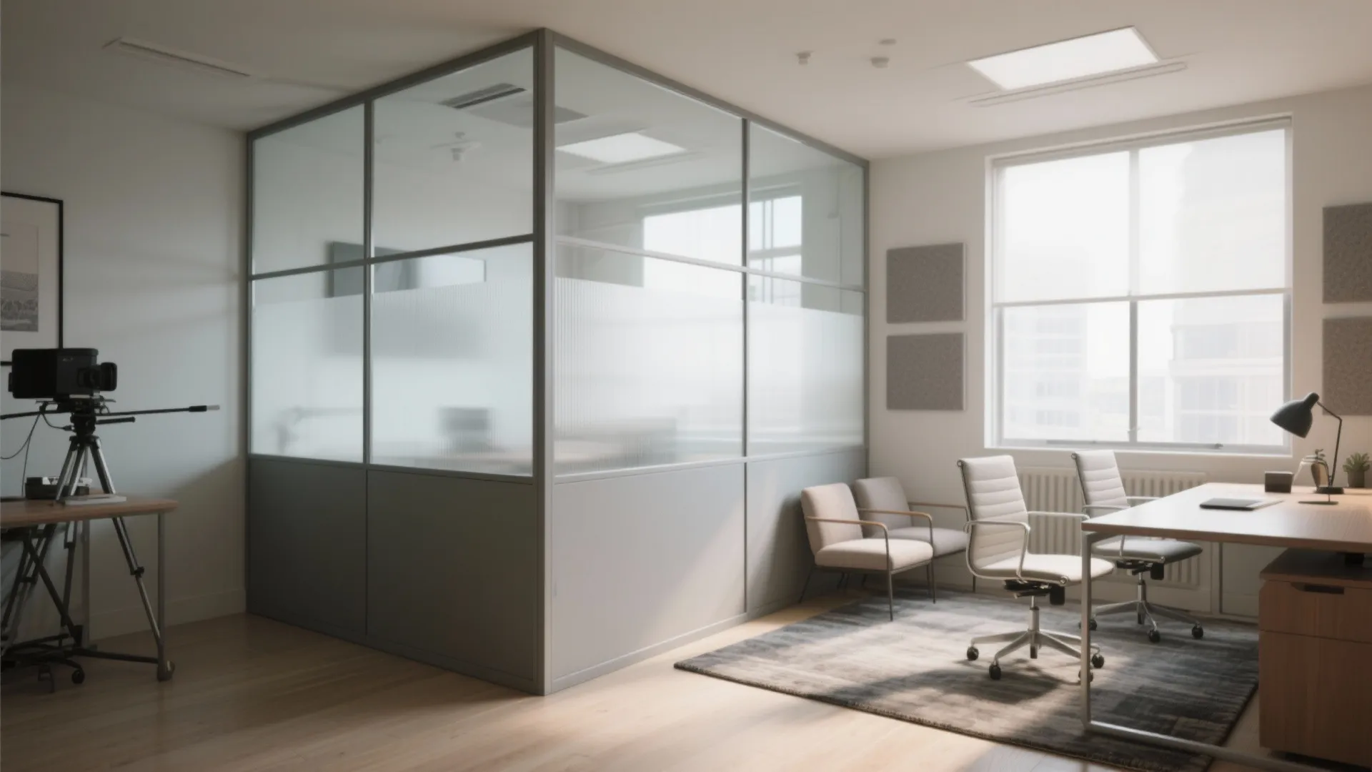Glass Partition for Openness