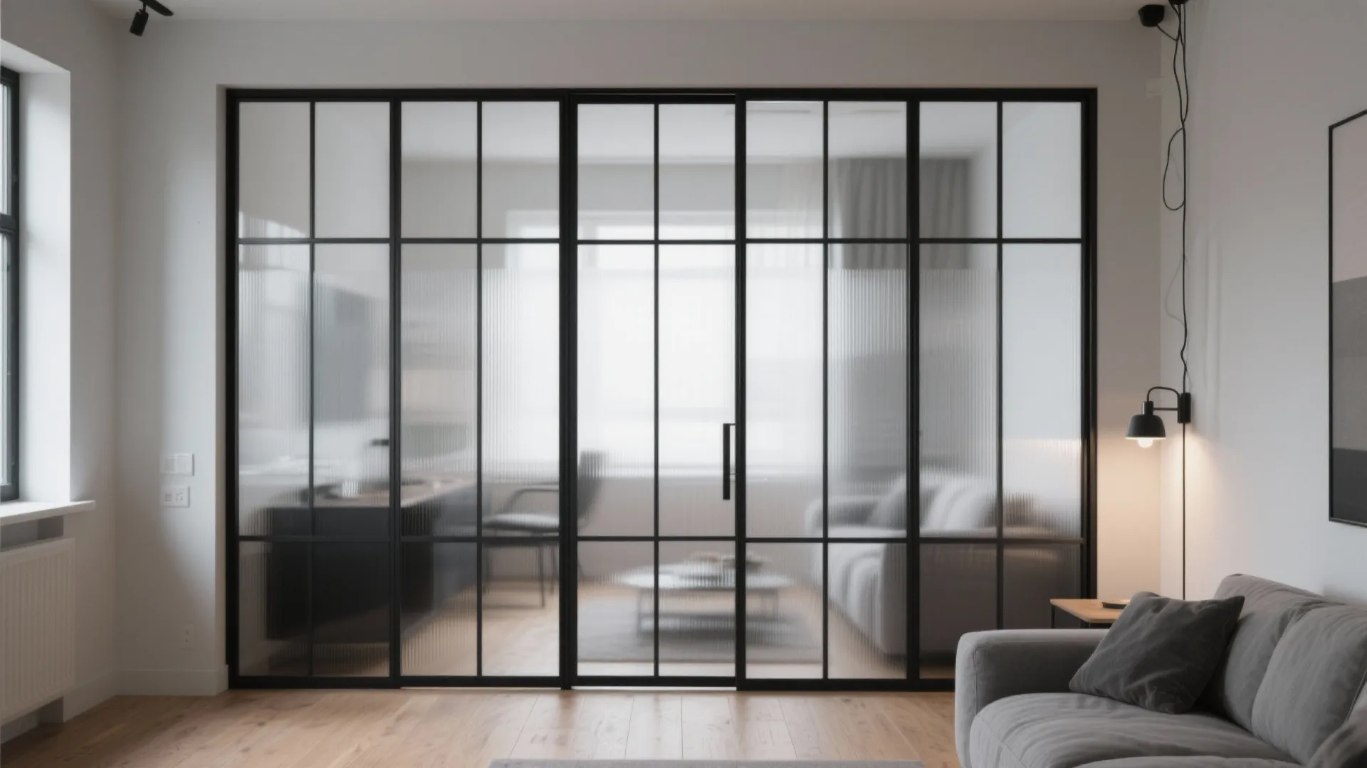 Glass and Slim Metal Partitions