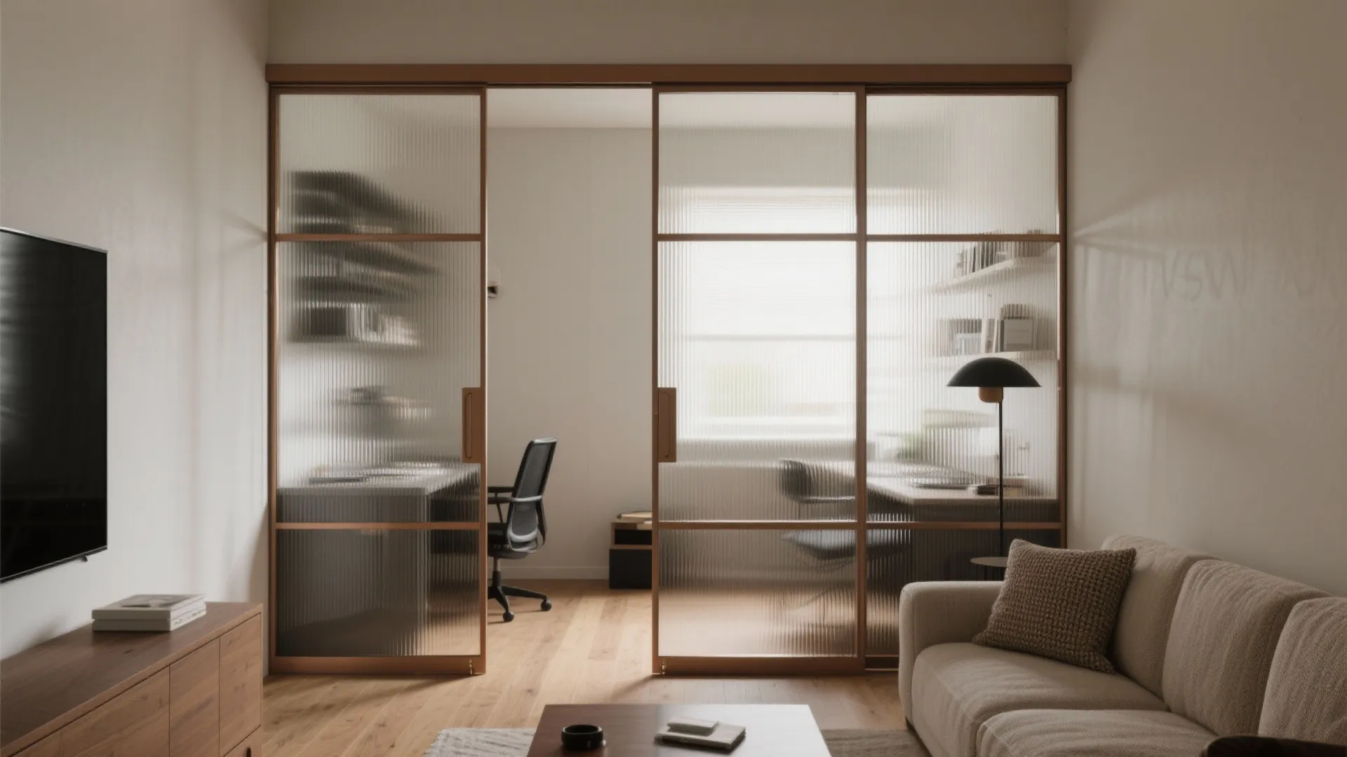 Glass Partition or Sliders to Borrow Light