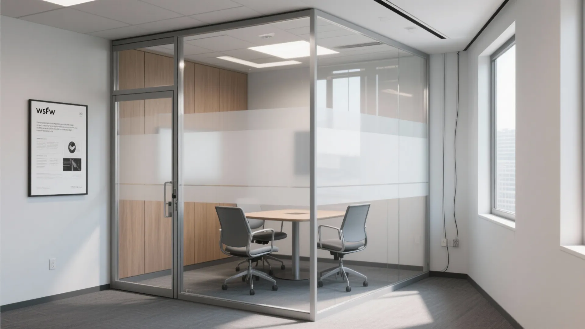Glass Partitions and Layered Transparency