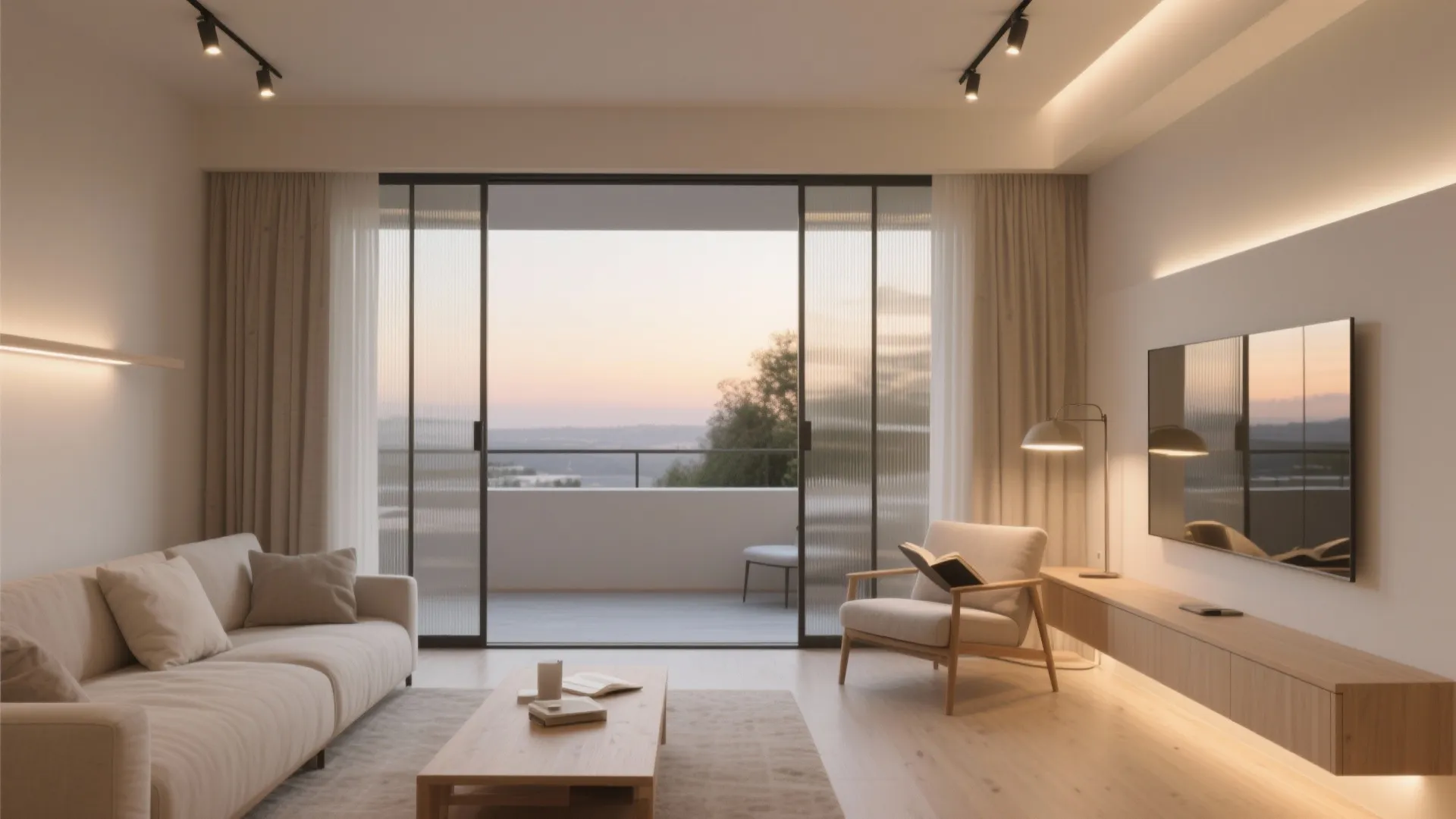 See-Through Partitions, Mirrors, and Lighting Layers