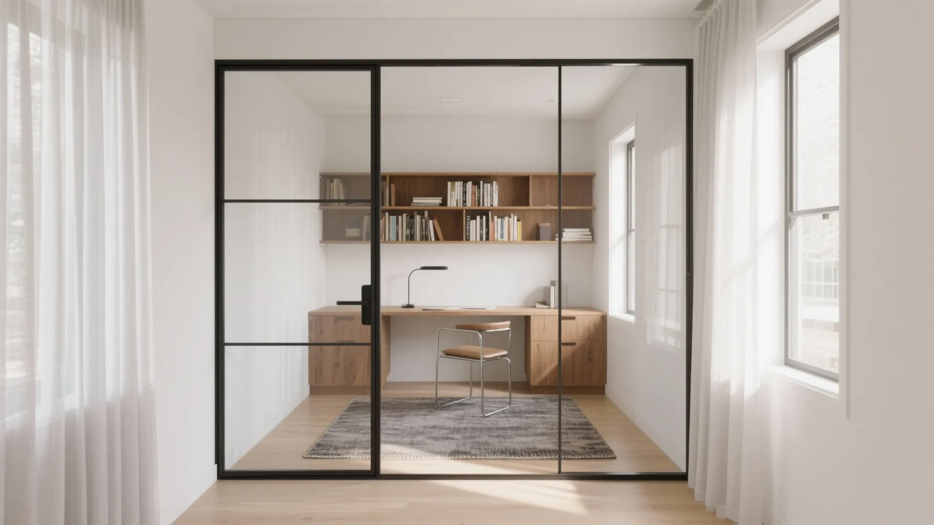 Glass Partitions for Bright, Zoned Focus