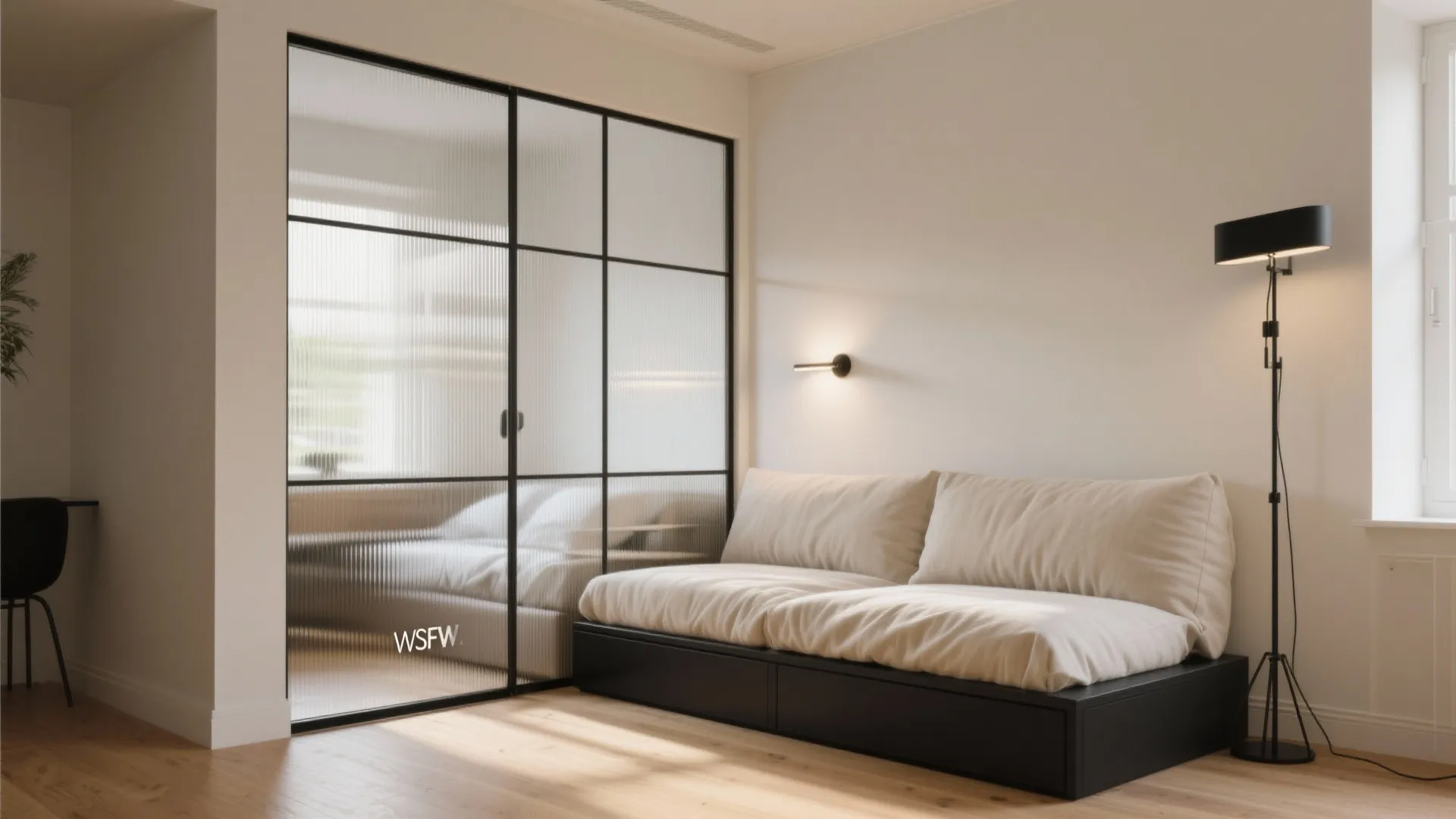 Glass and light to zone without bulk