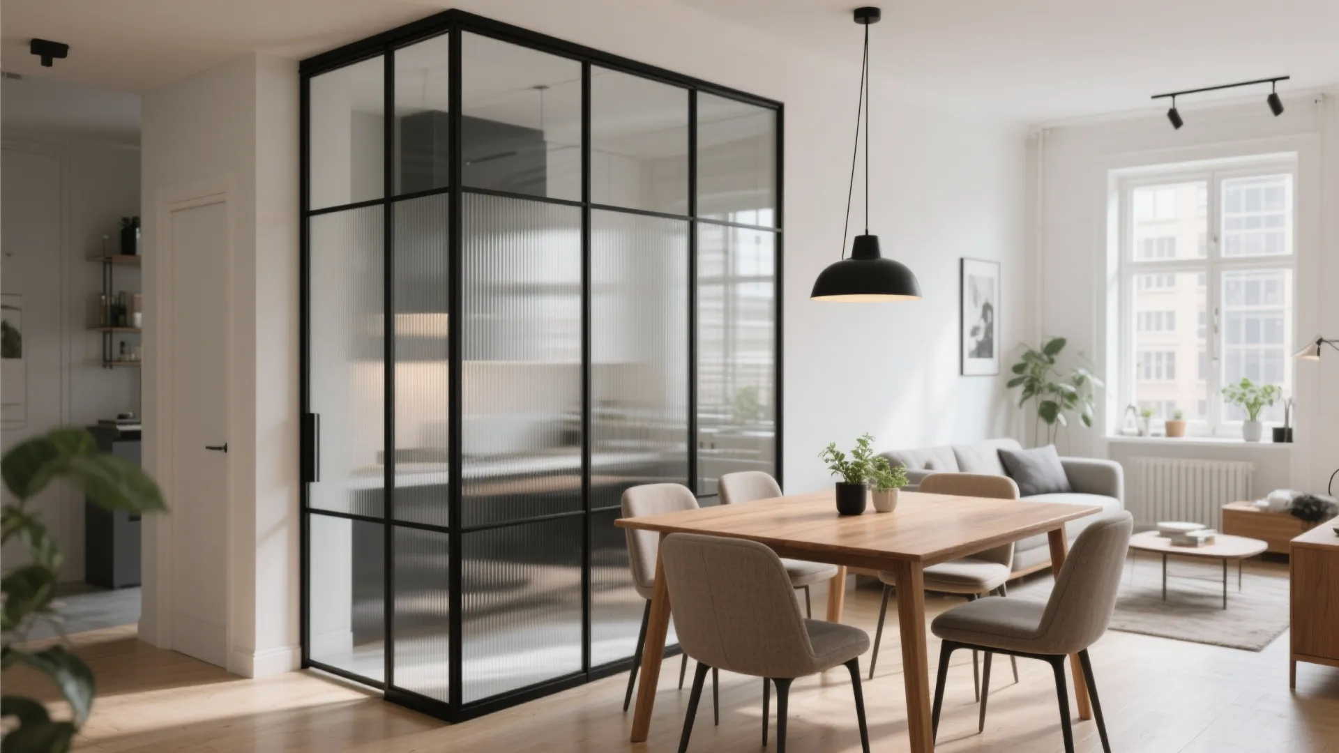 Framed Glass Partitions That Keep Things Bright