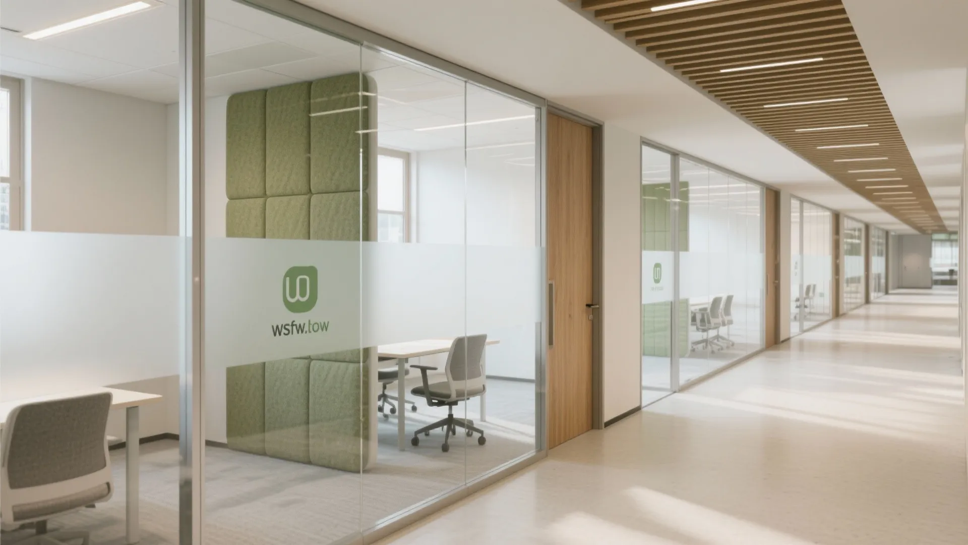 Glass partitions for shared visibility