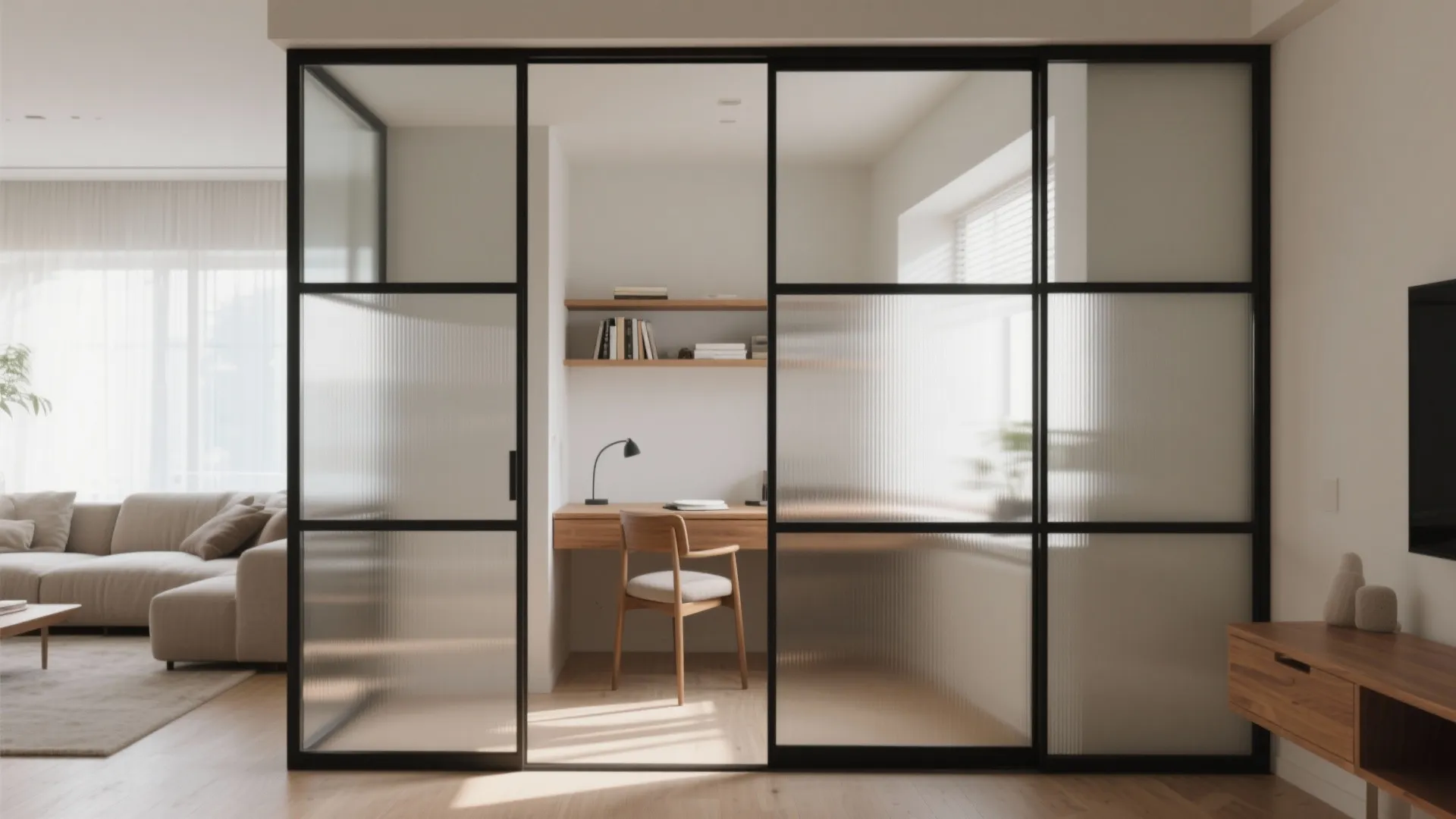 Glass Partitions for Openness in Shared Spaces