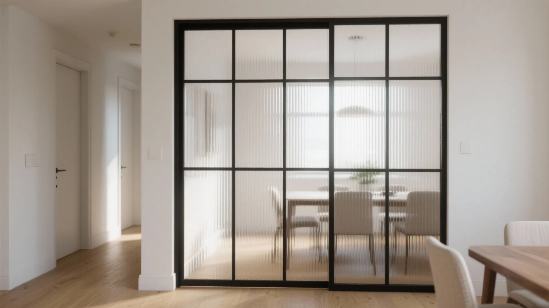 Glass Partition Adds Light Without Losing Zones