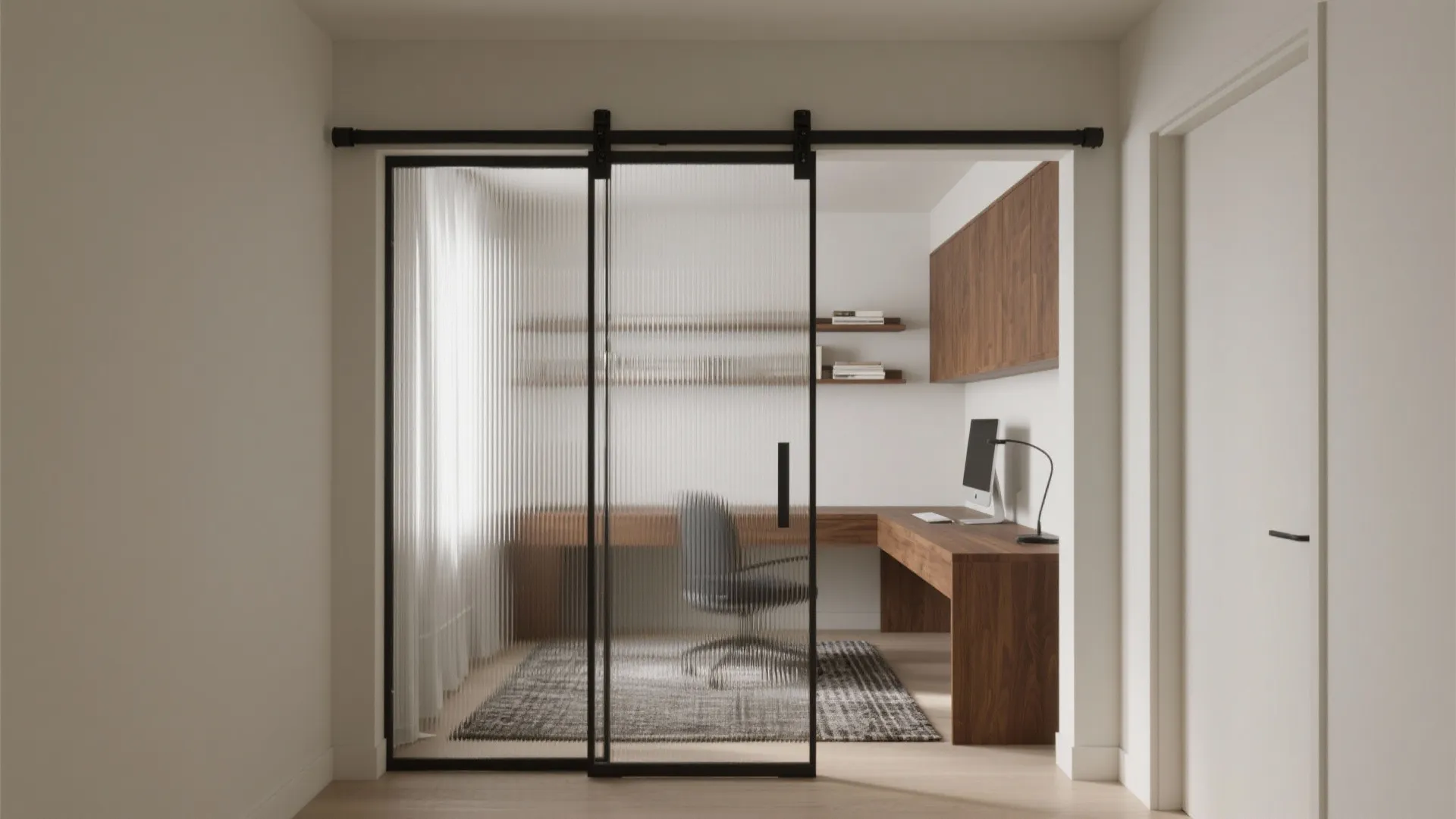 Glass Partition for Bright, Quiet Focus