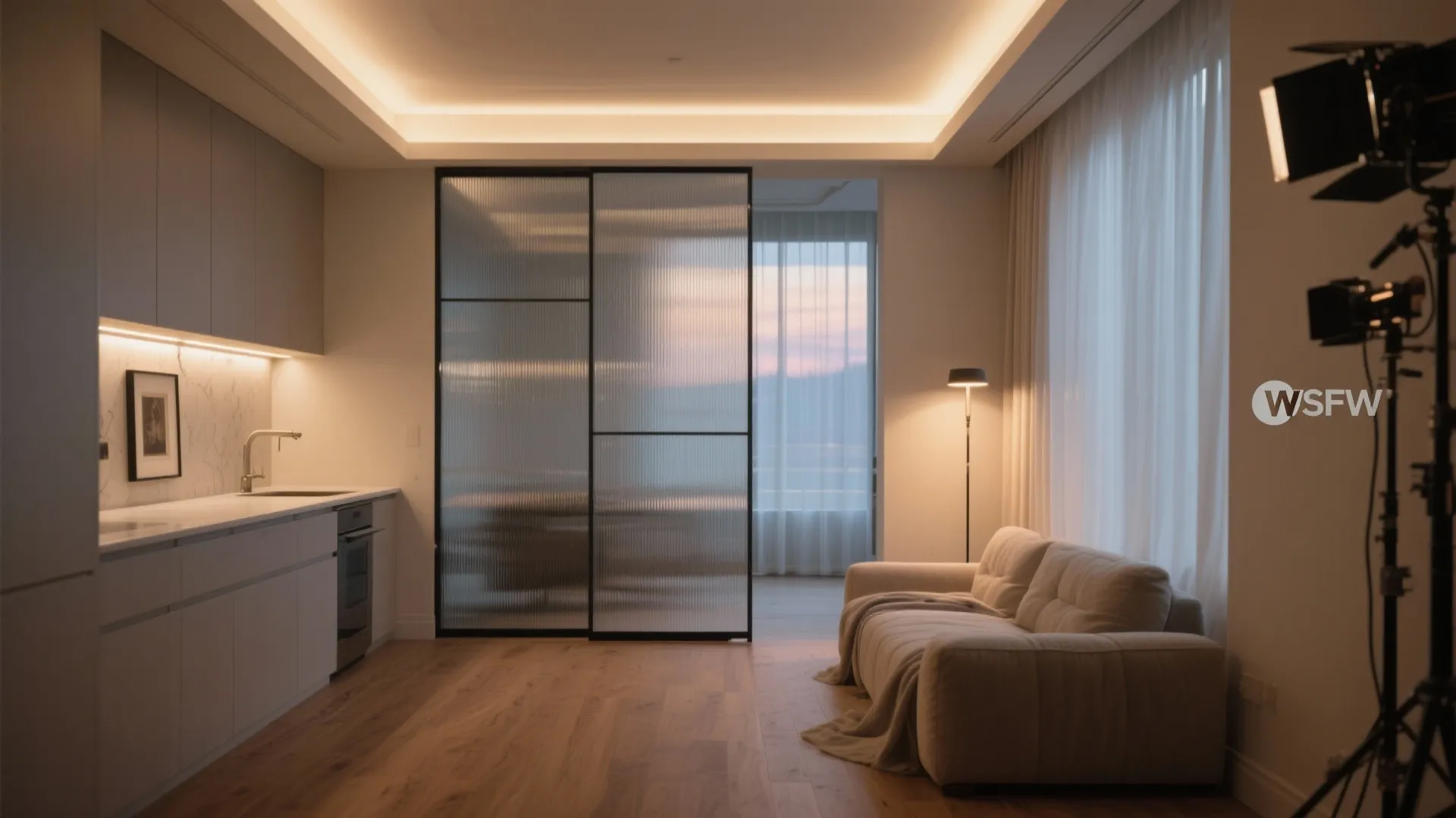 Glass, Light, and Soft Partitions