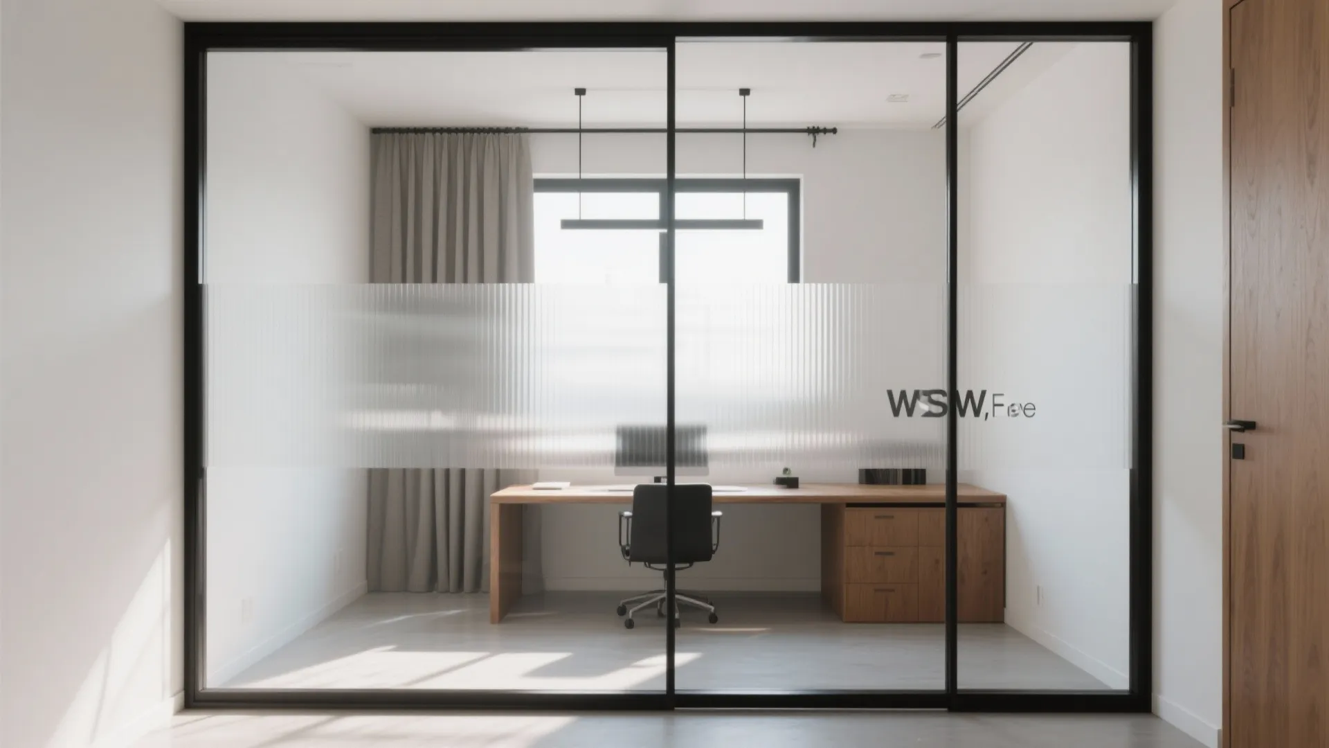 Glass partition openness