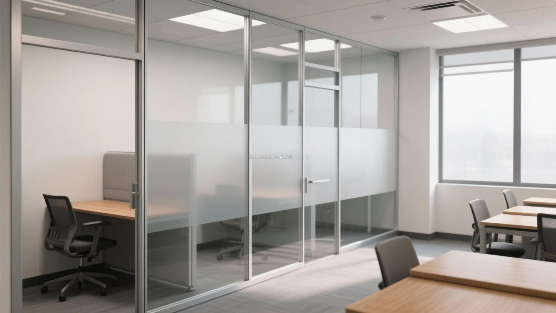 Glass Partitions for Privacy with Openness
