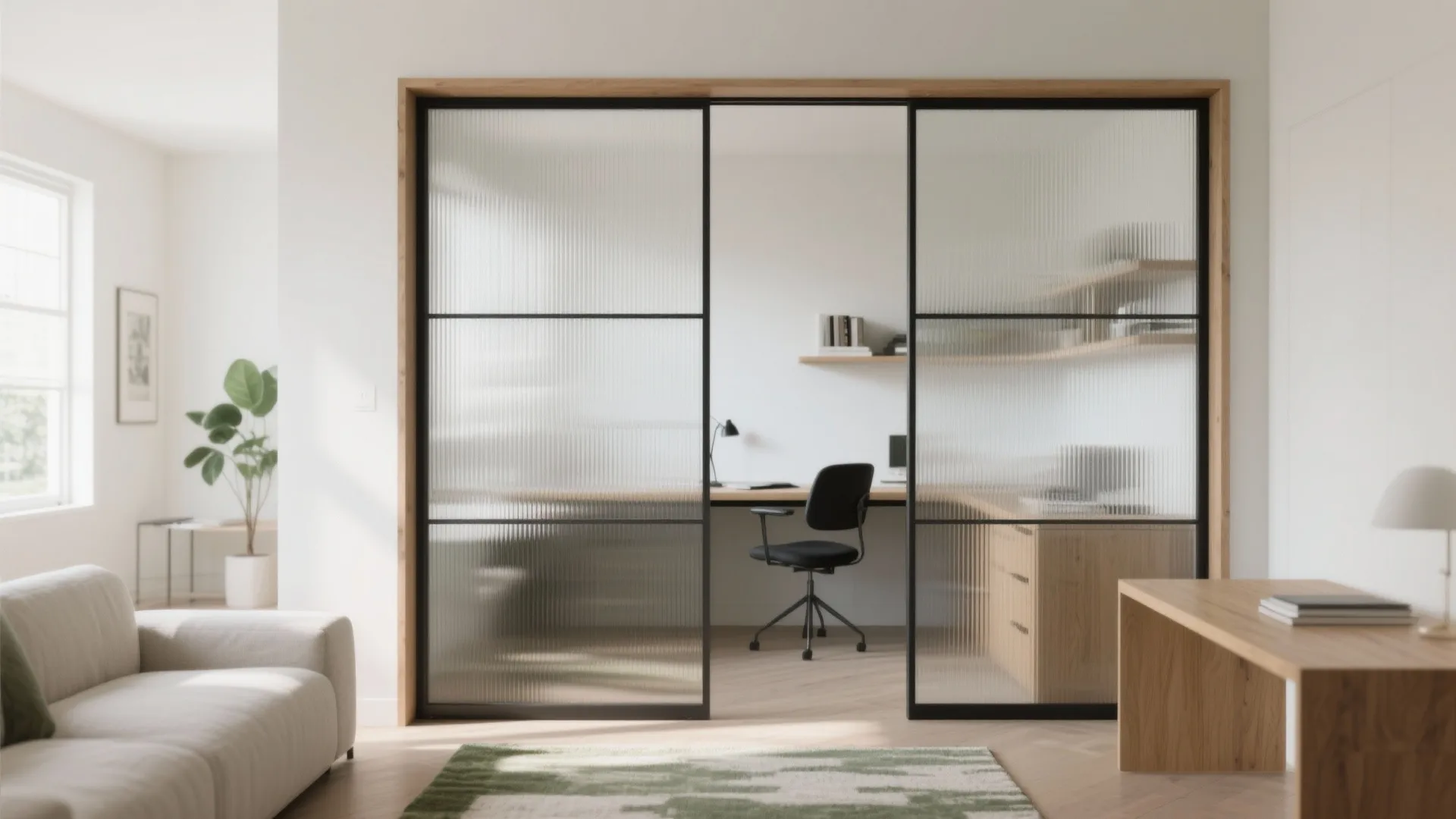 Glass partitions for brighter focus