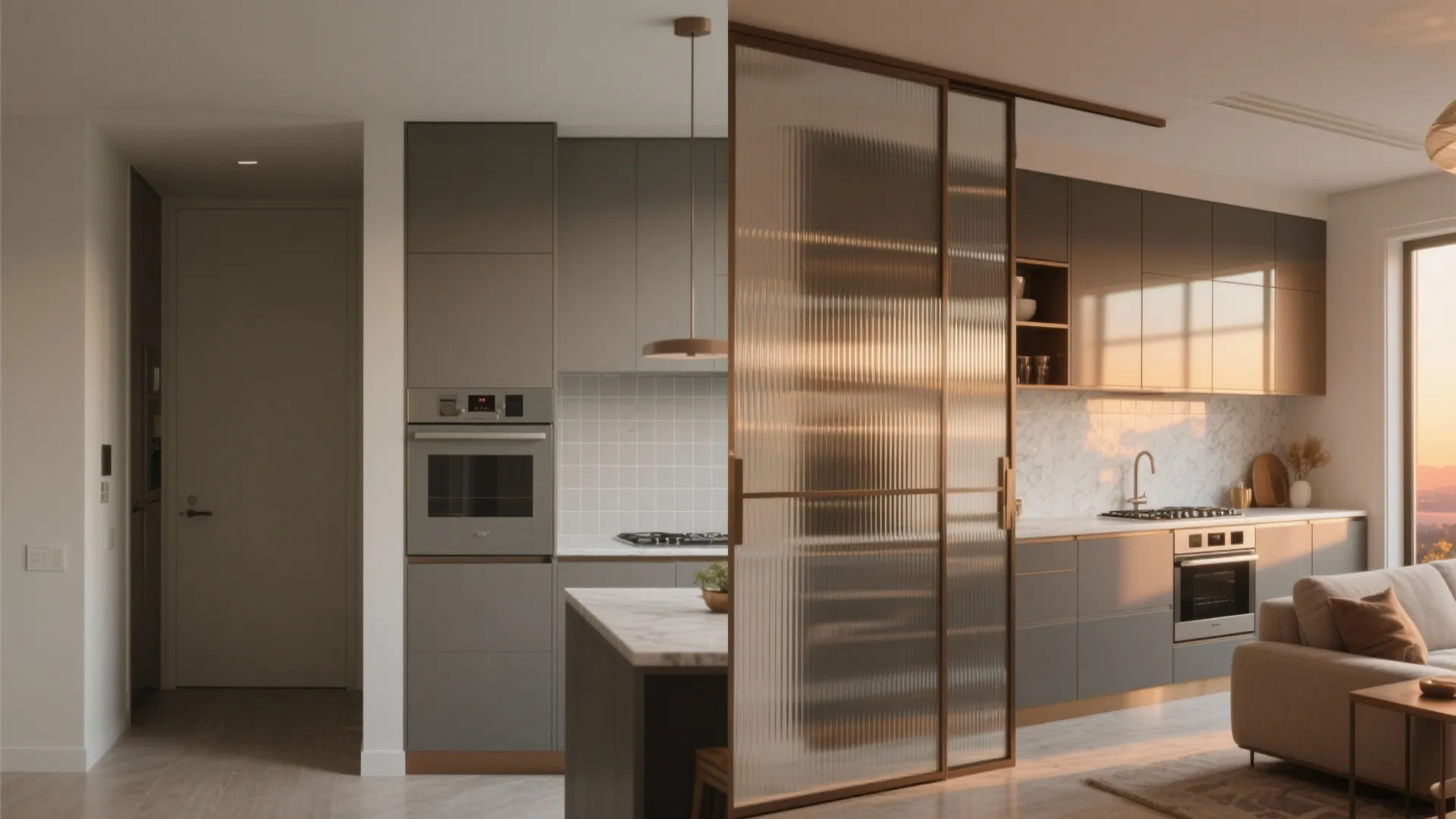 Glass And Light Tricks: Backsplashes, Partitions, And Mirrored Niches