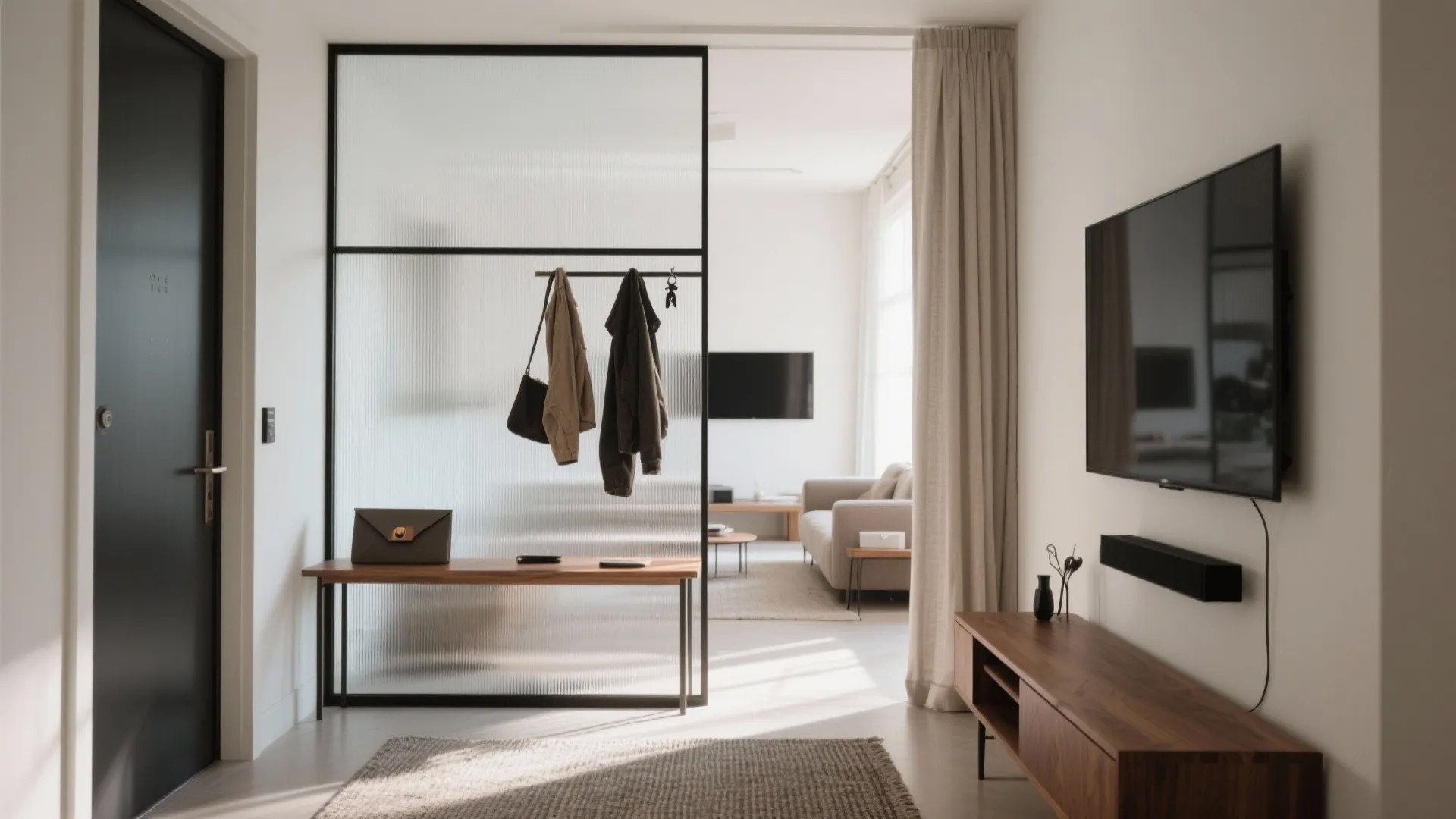 Glass Partitions for Airy Flow