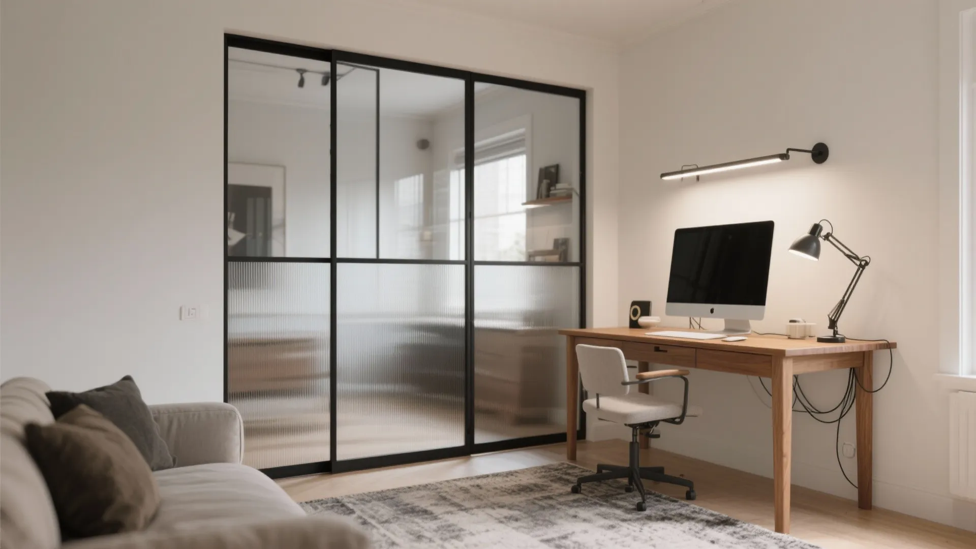 Glass Partition Study: Light Without the Noise