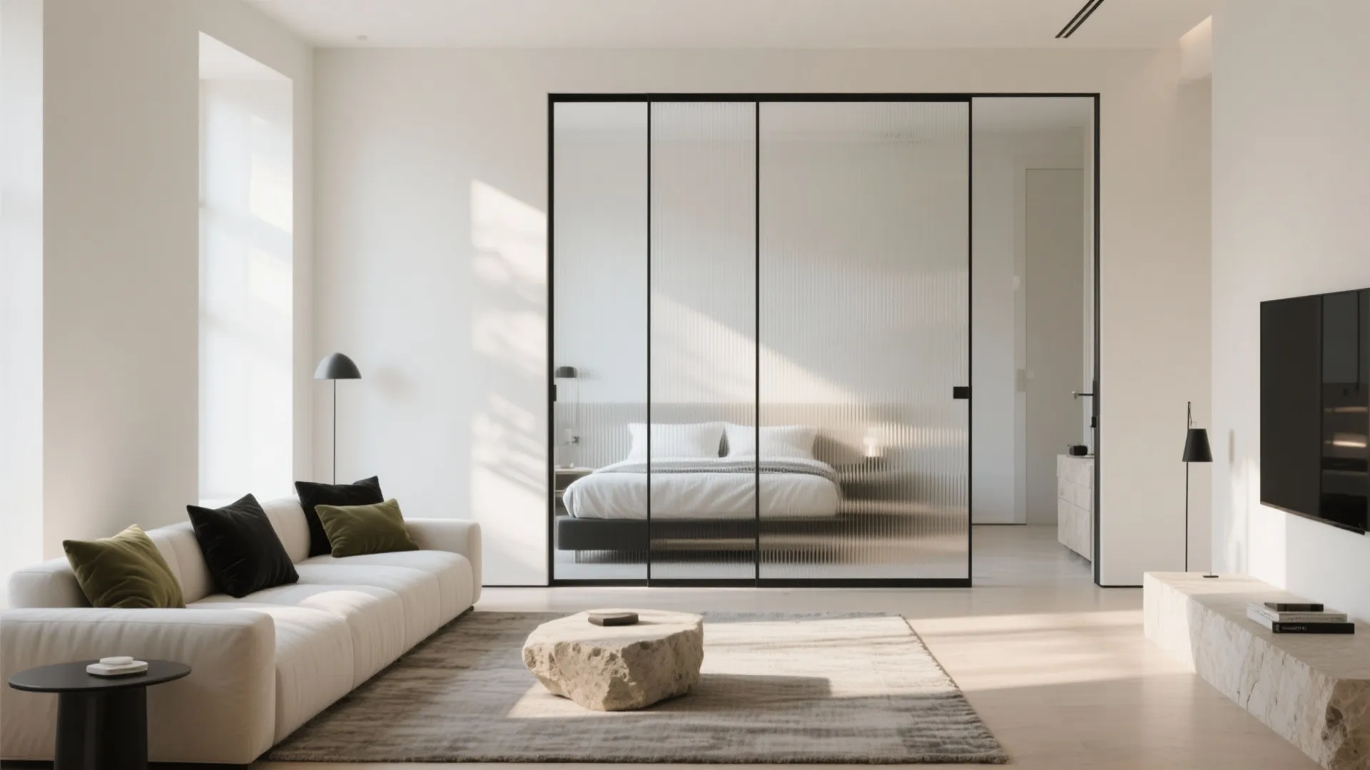 Glass Partition Zoning Without Losing Light