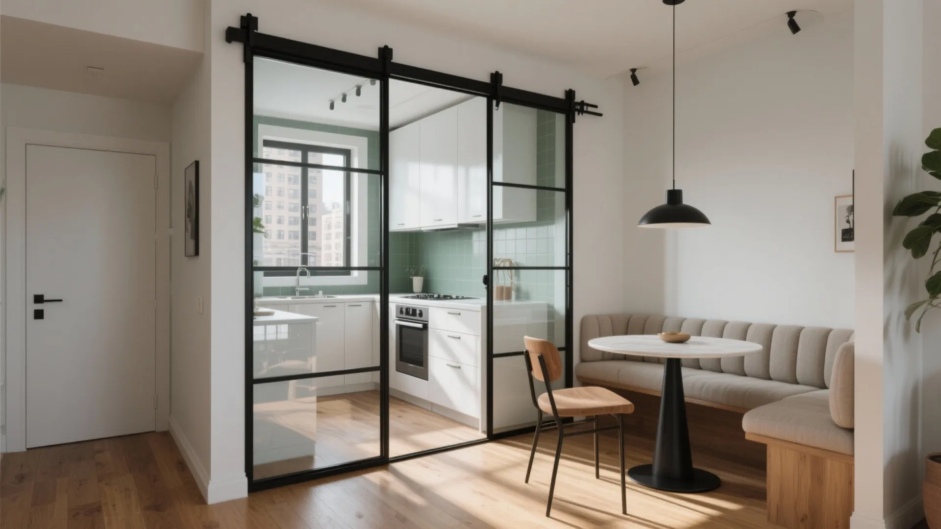Framed Glass Partitions (Sliding or Fixed)