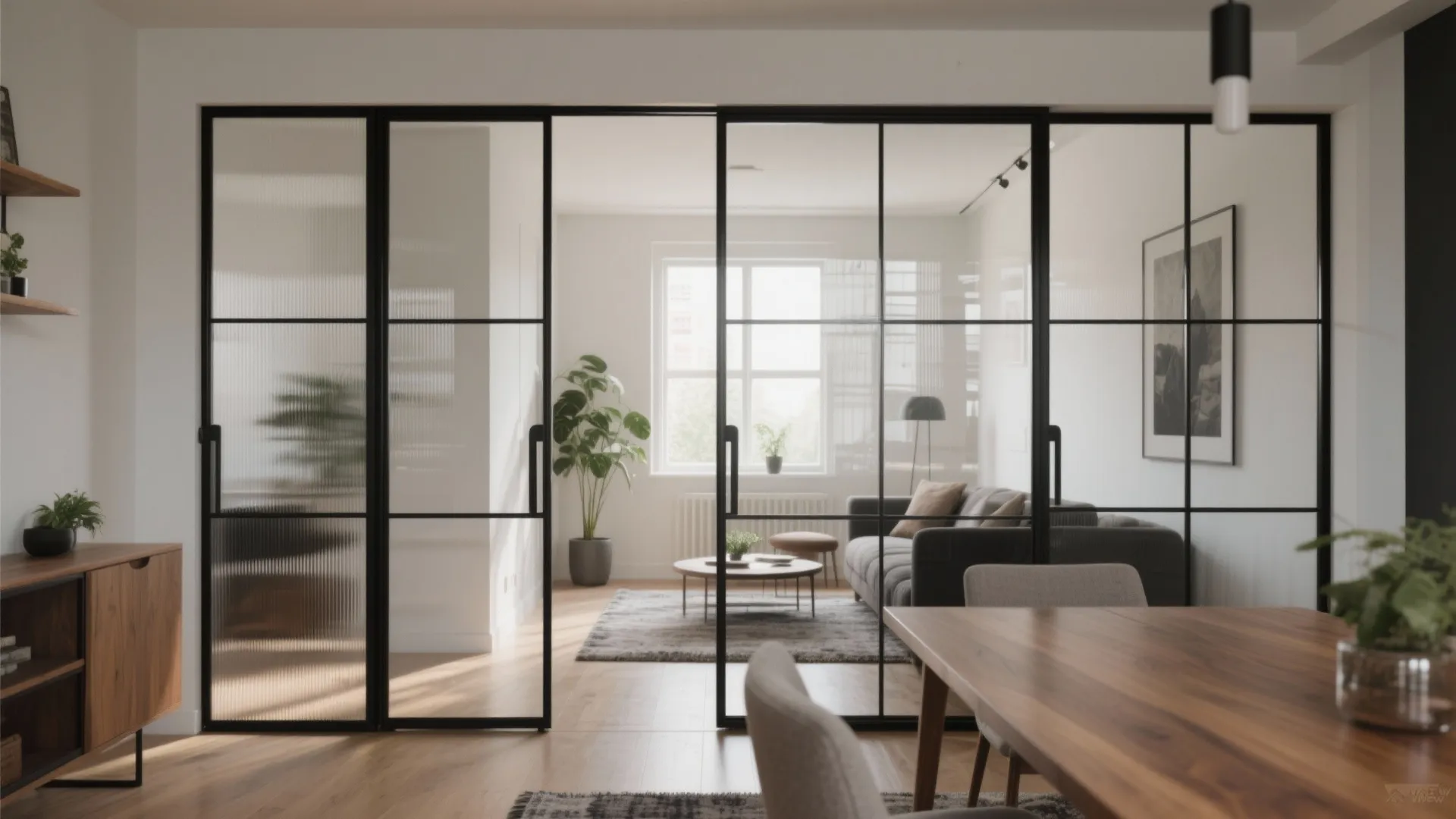 Framed Glass Doors and Panels for Daylight and Quiet