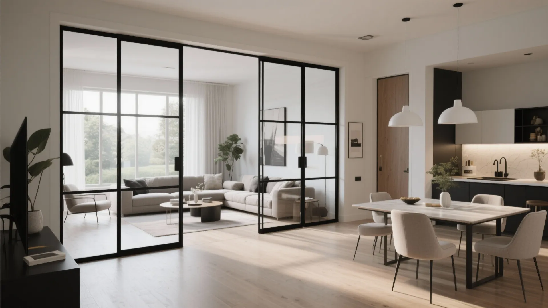 Glass Partitions for Defined Zones