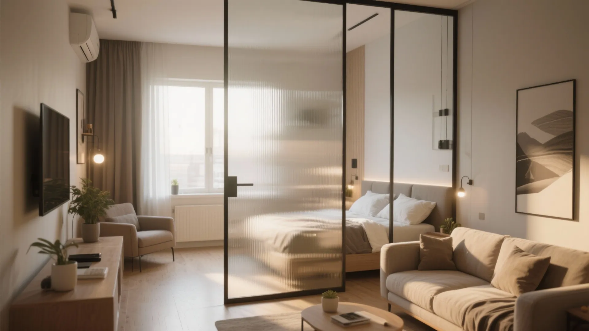 Glass partitions for openness