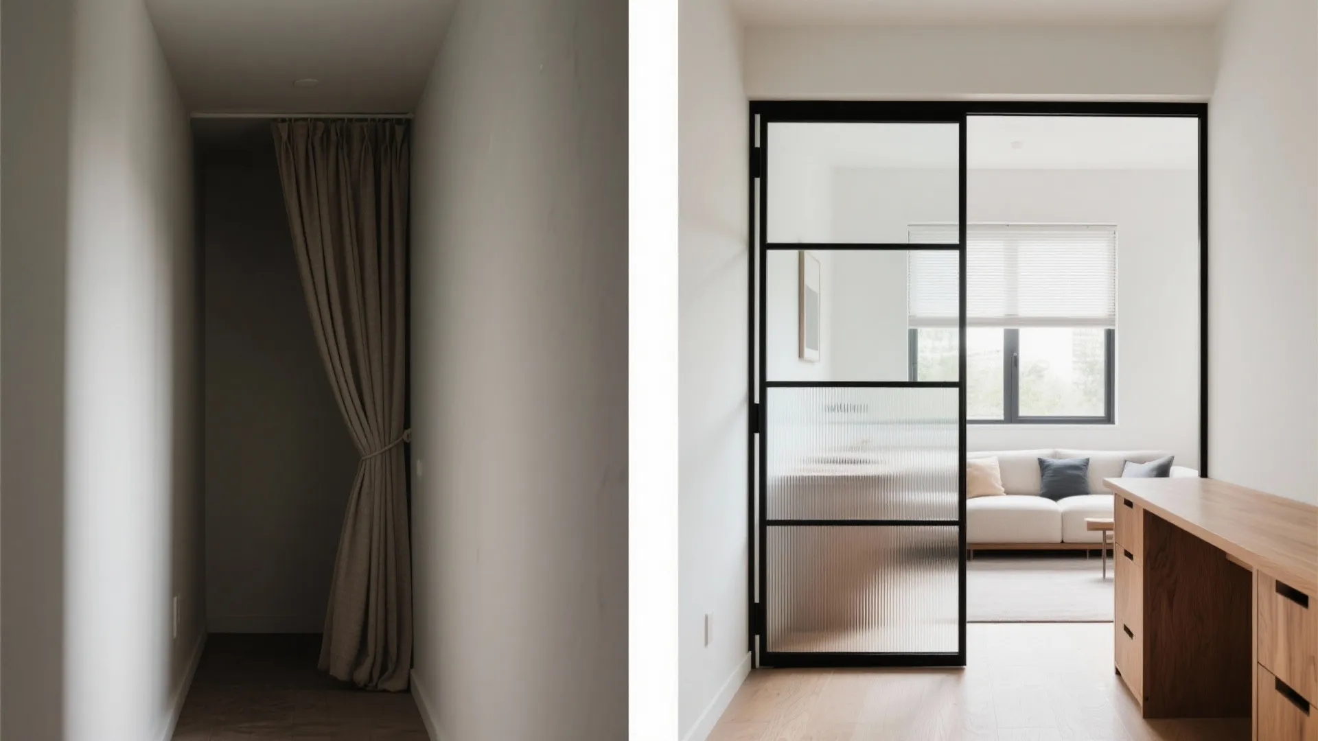 Glass Partition for Light and Zoning