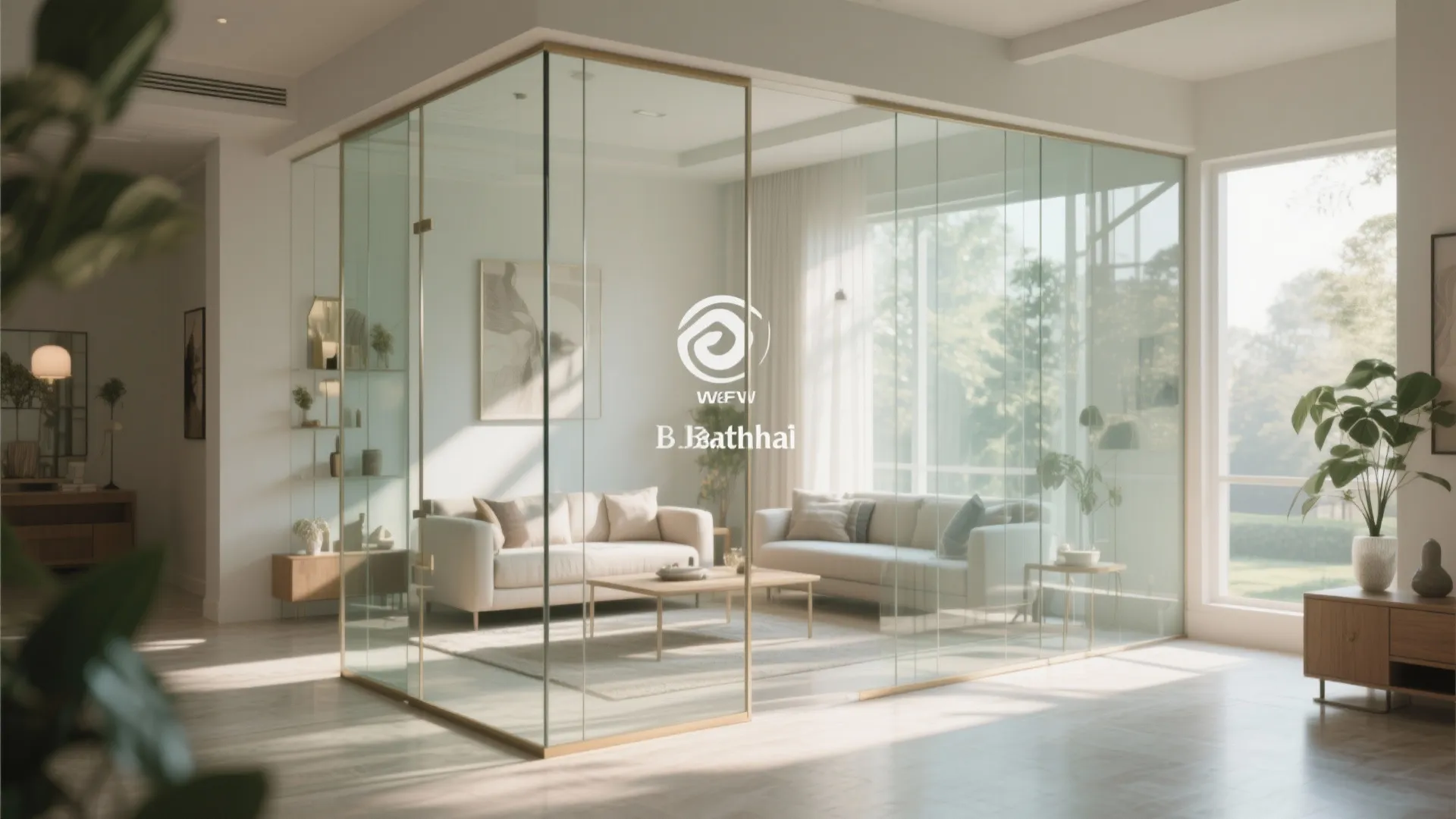 Glass Partition for Light Flow