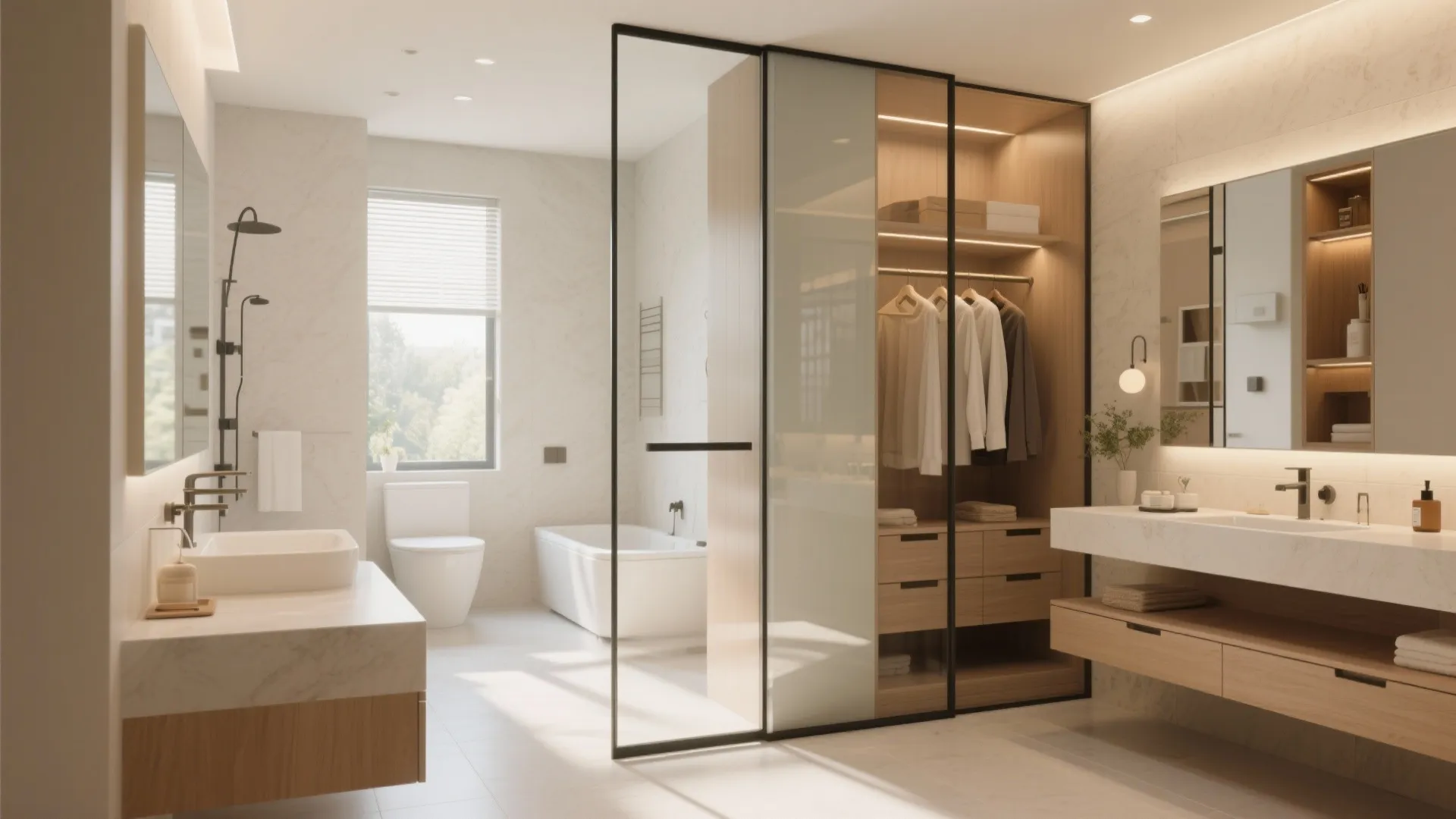 1. Glass Partition for a Seamless Flow