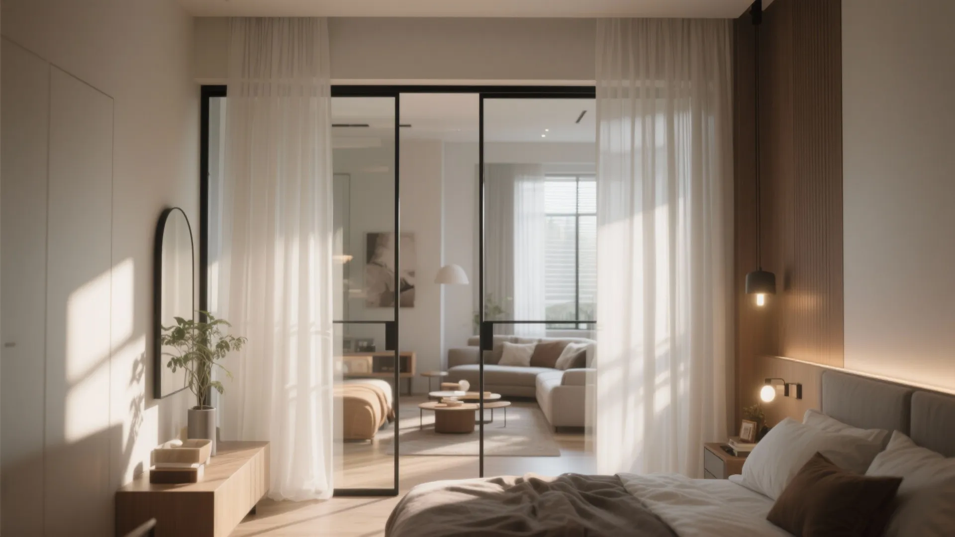 Glass Partition for Bedroom